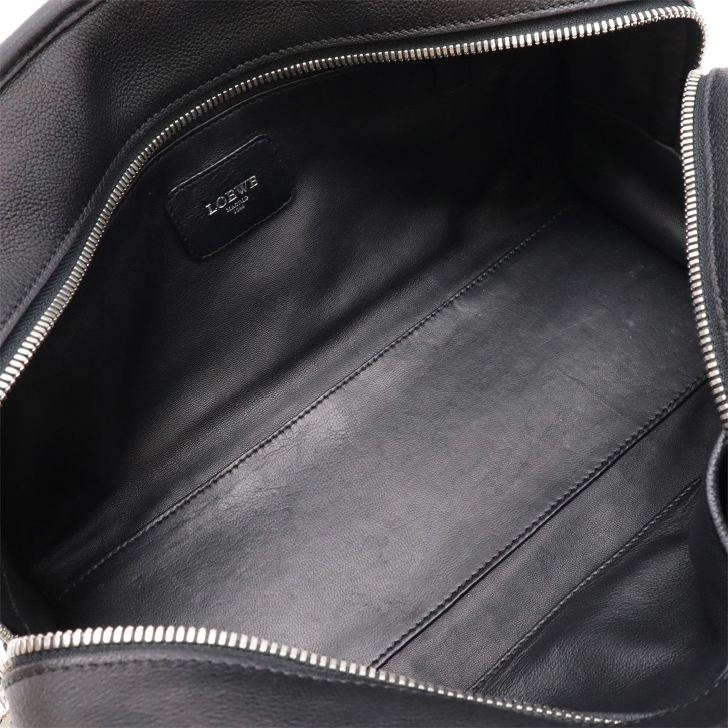 Loewe Amazona, Black, Leather, handbag