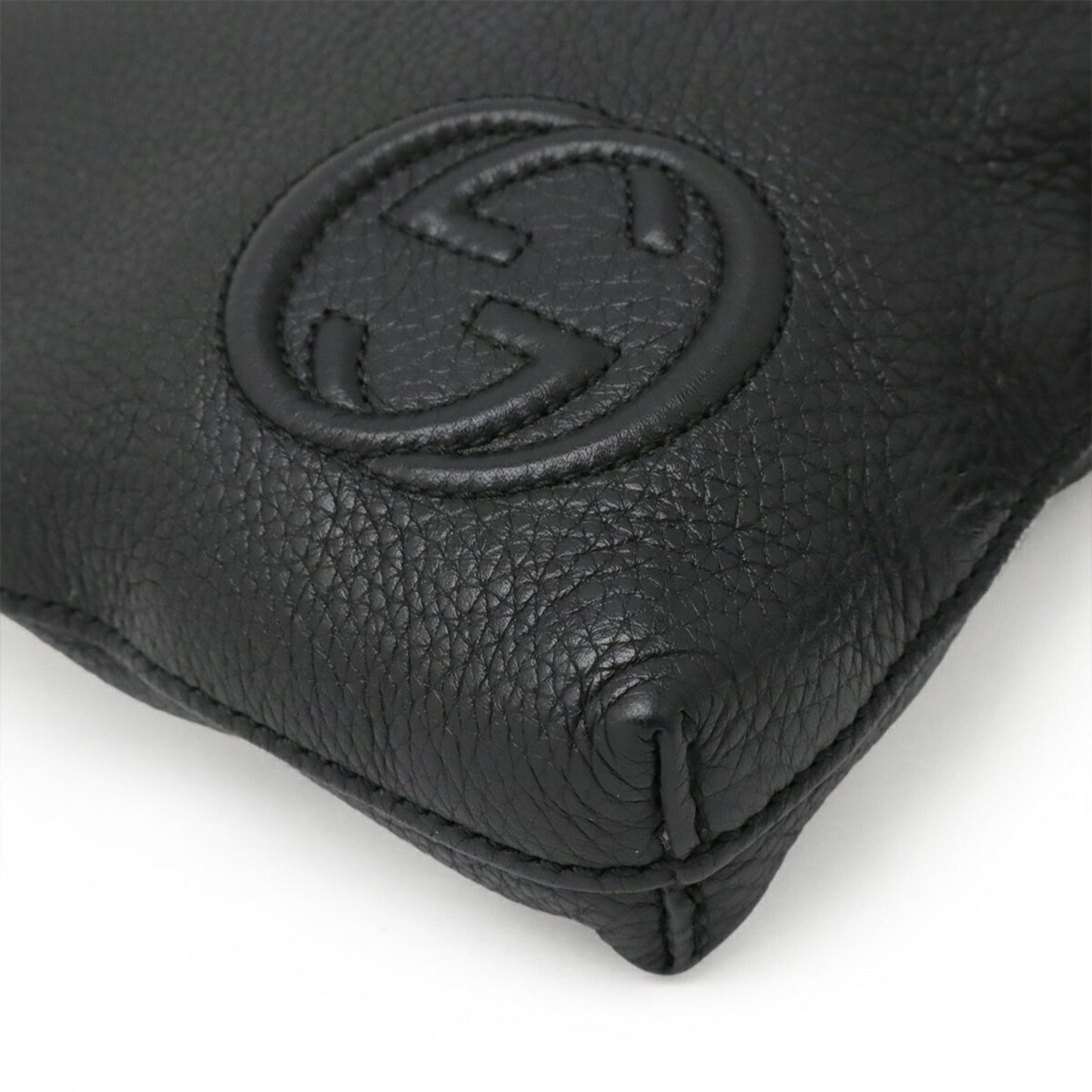 Gucci Soho, Black, Leather, shoulder