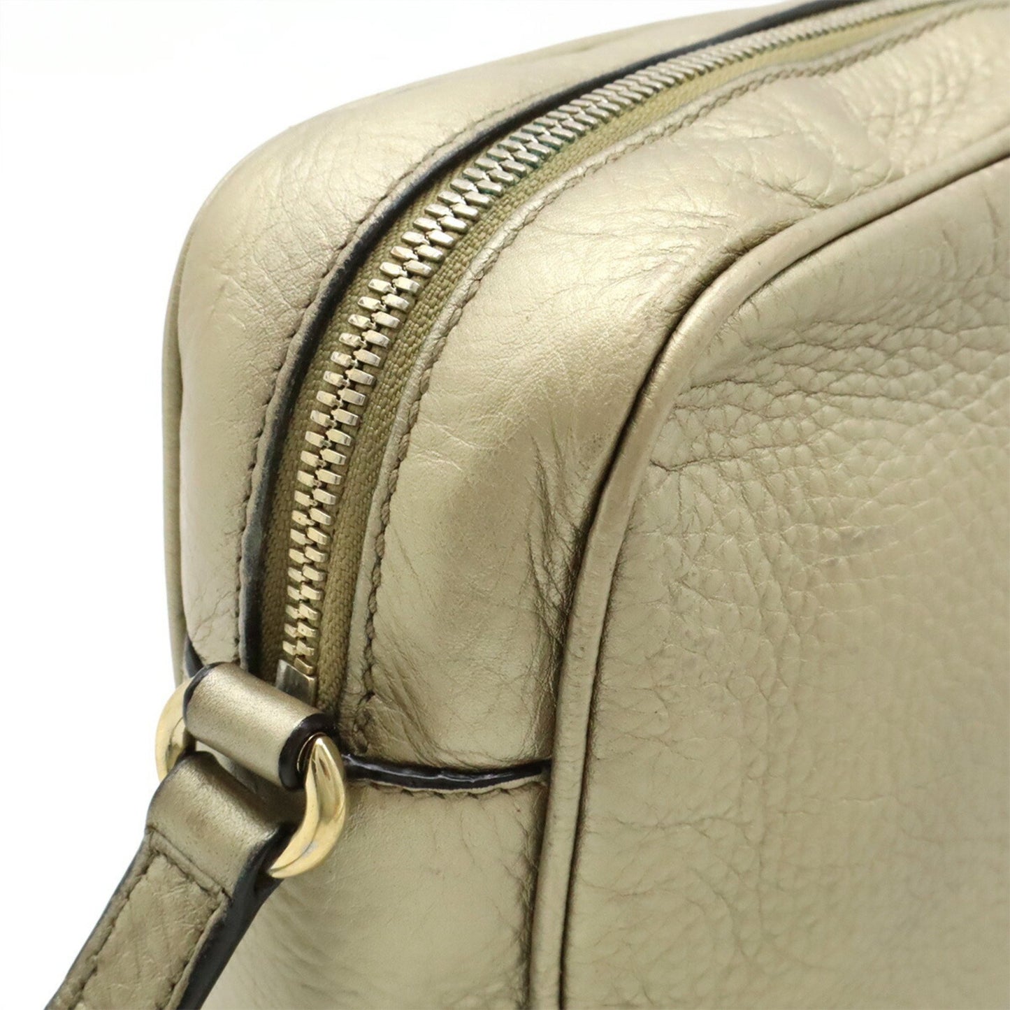 Gucci Soho, Gold, Leather, shoulder