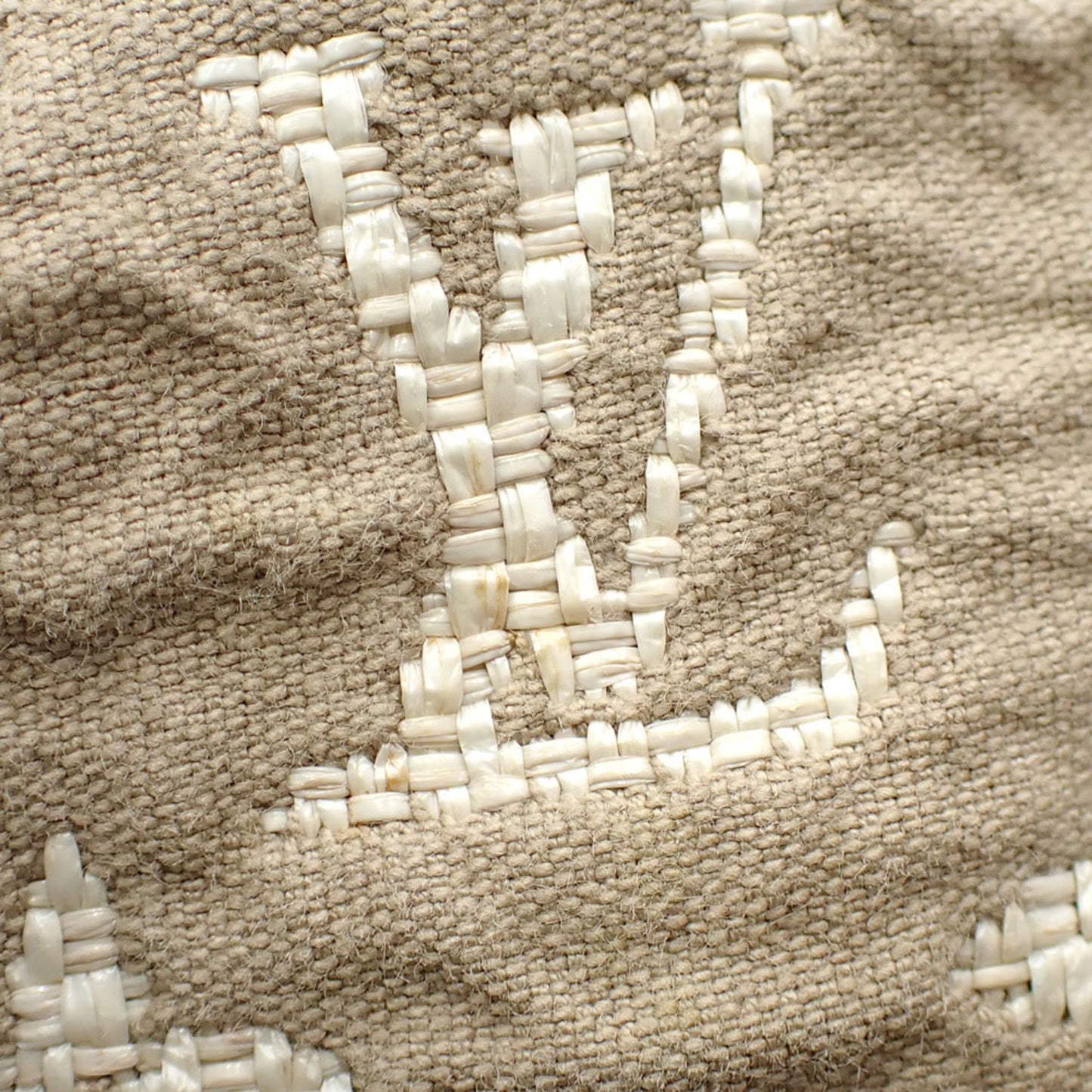 Louis Vuitton Sabia, Beige, Canvas, handbag