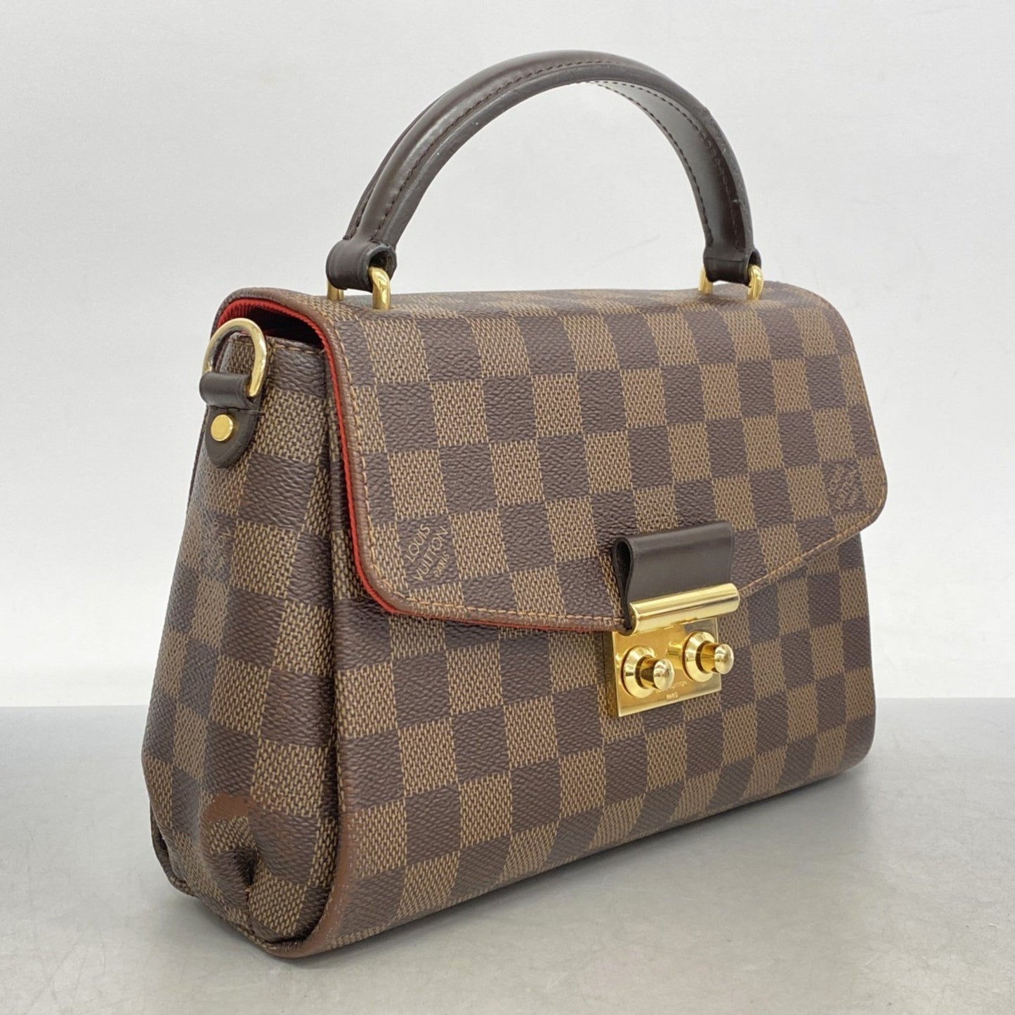 Louis Vuitton Croisette, Brown, Canvas, handbag