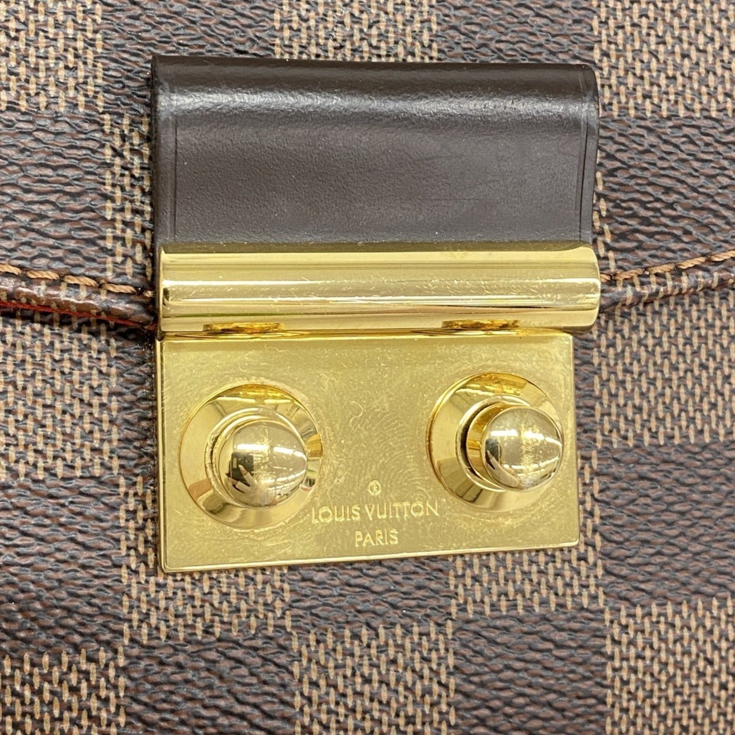 Louis Vuitton Croisette, Brown, Canvas, handbag