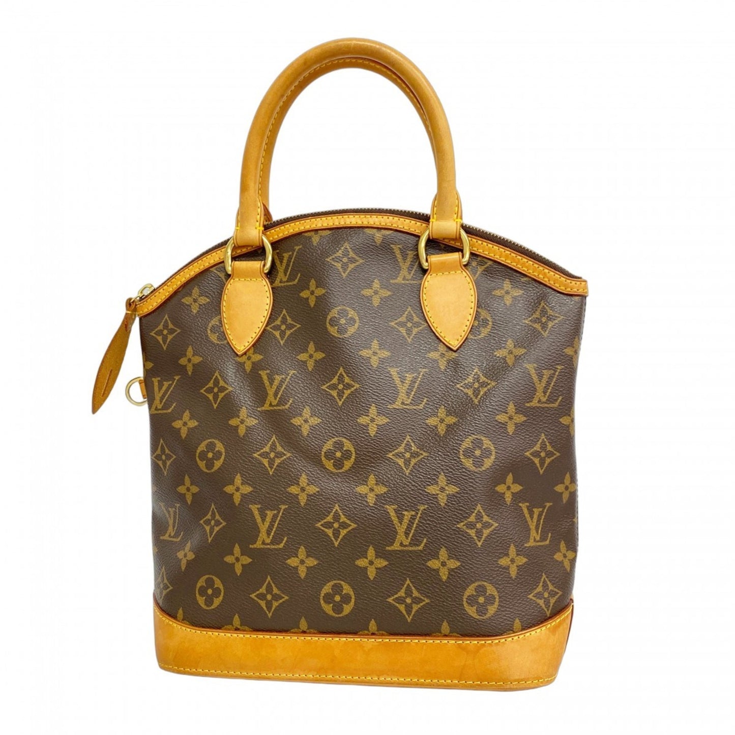 Louis Vuitton Lockit Vertical, Brown, Canvas, handbag