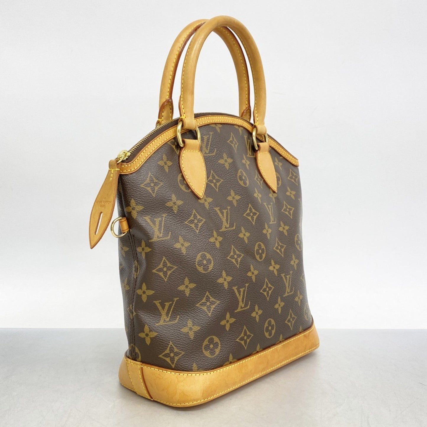 Louis Vuitton Lockit Vertical, Brown, Canvas, handbag