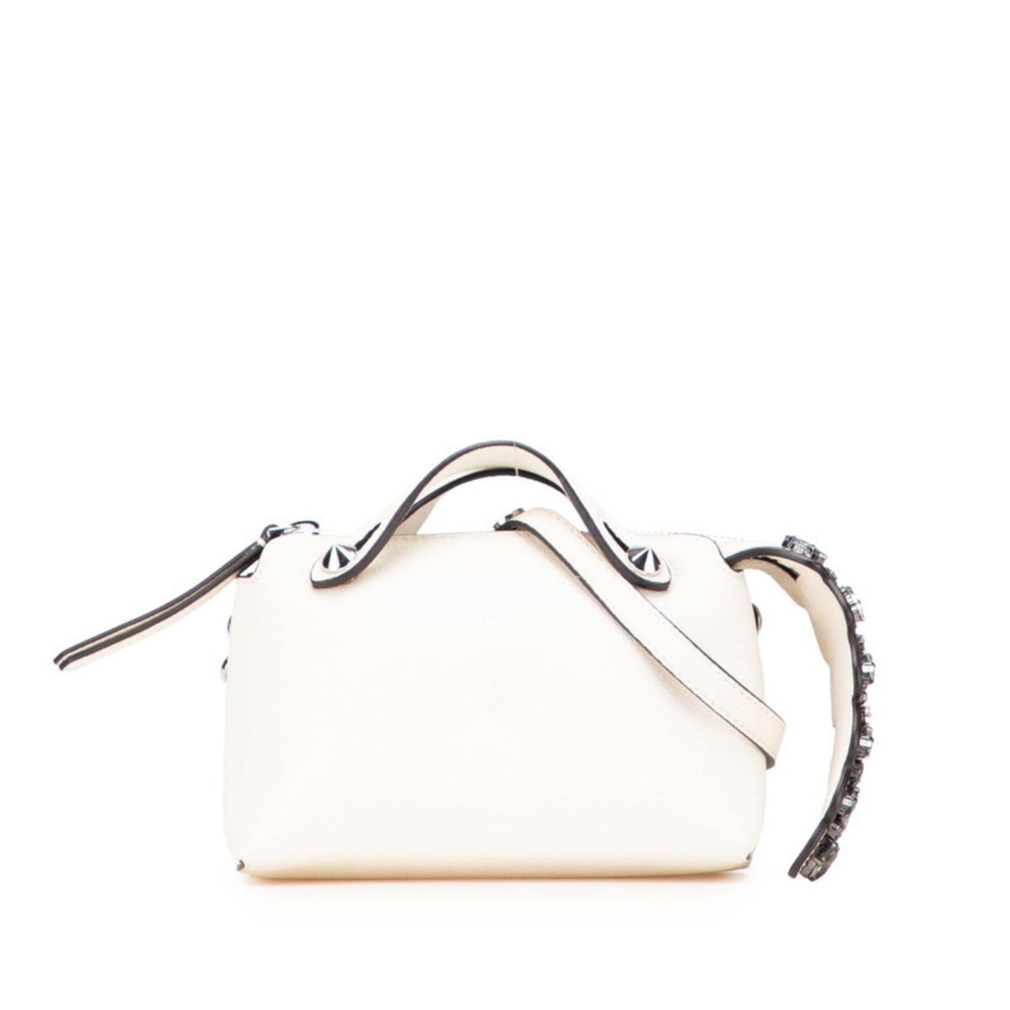 Fendi, White, Leather, handbag
