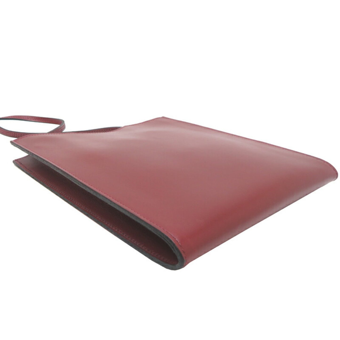 Hermès Onimetou, Burgundy, Leather, shoulder