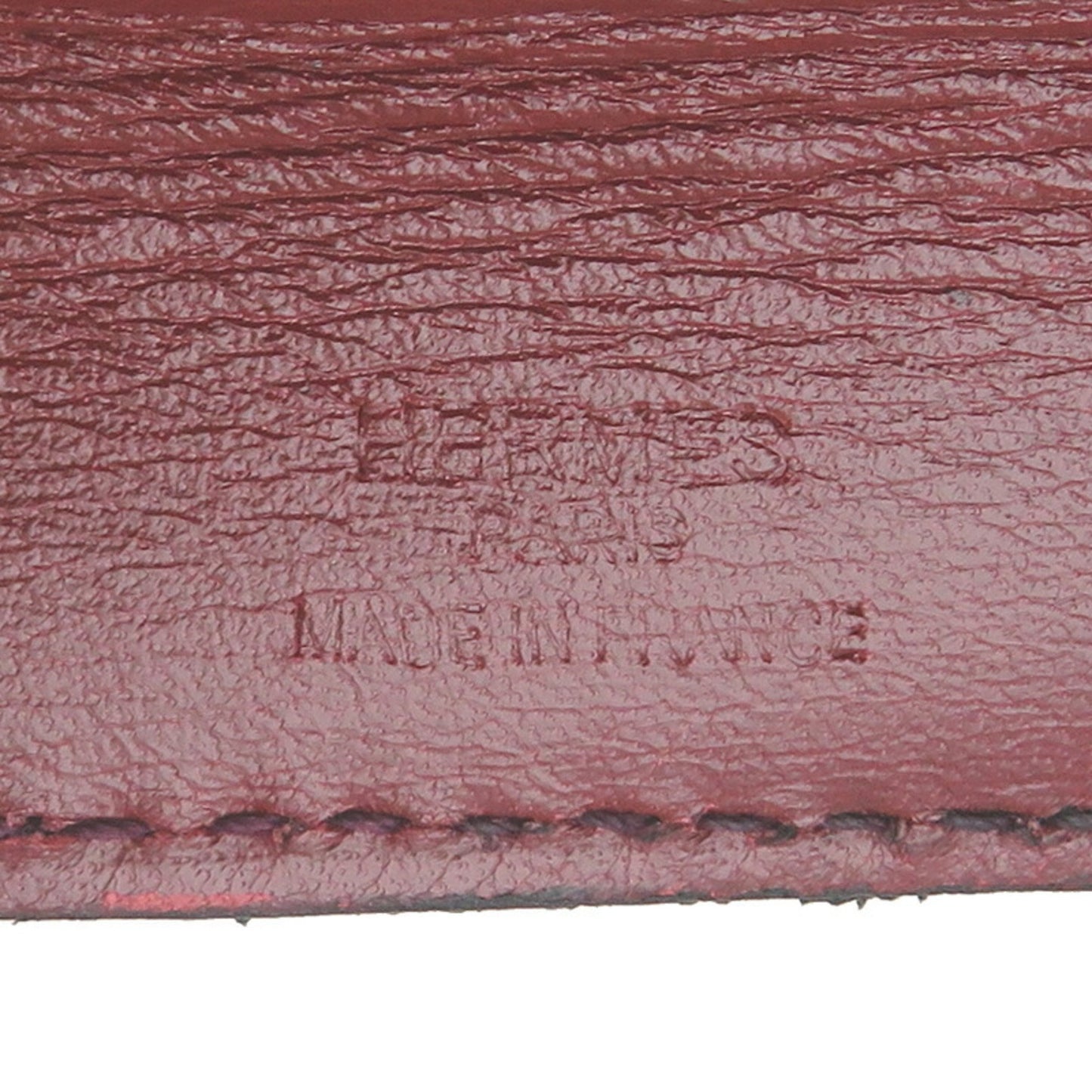 Hermès Onimetou, Burgundy, Leather, shoulder