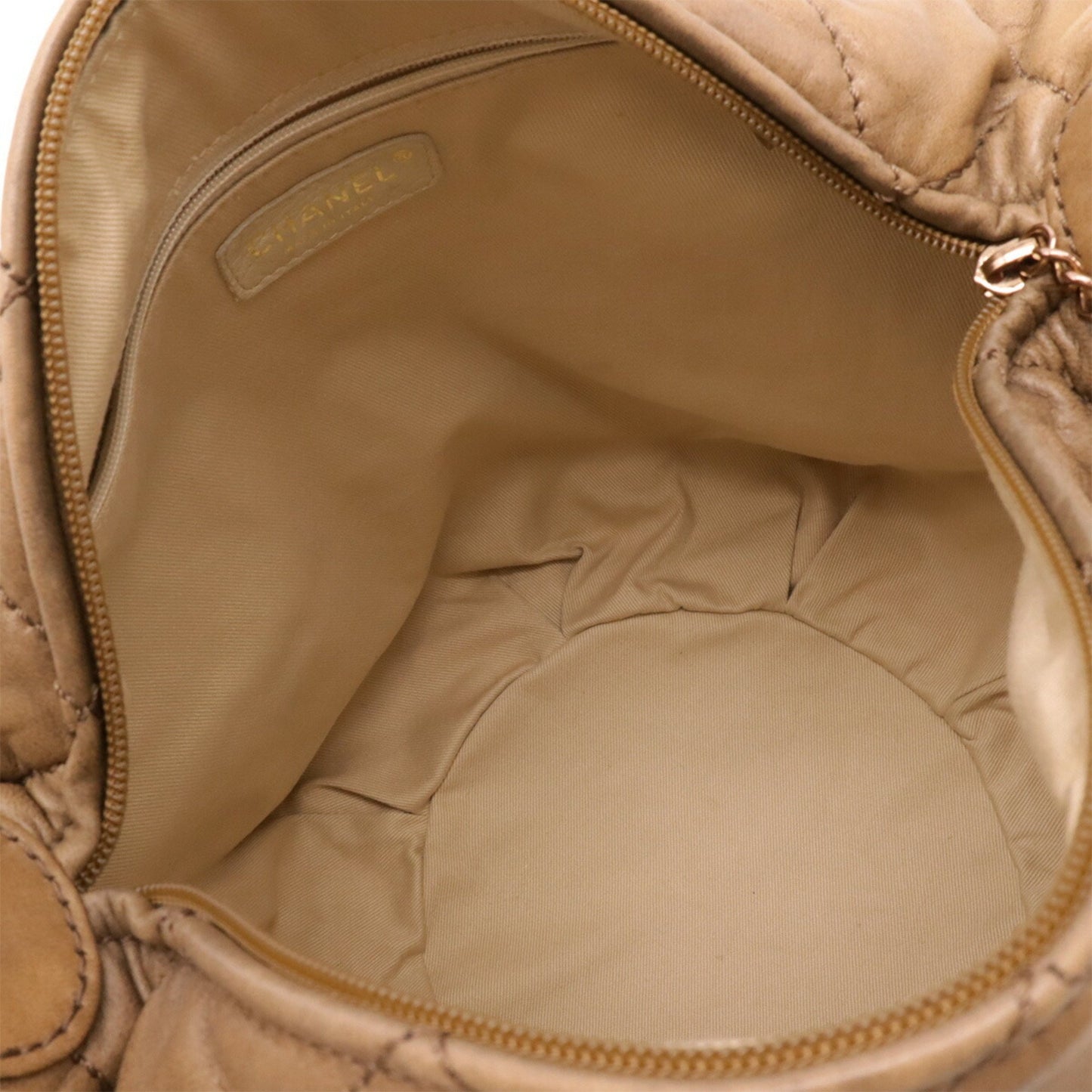 Chanel Wild stitch, Beige, Leather, shoulder