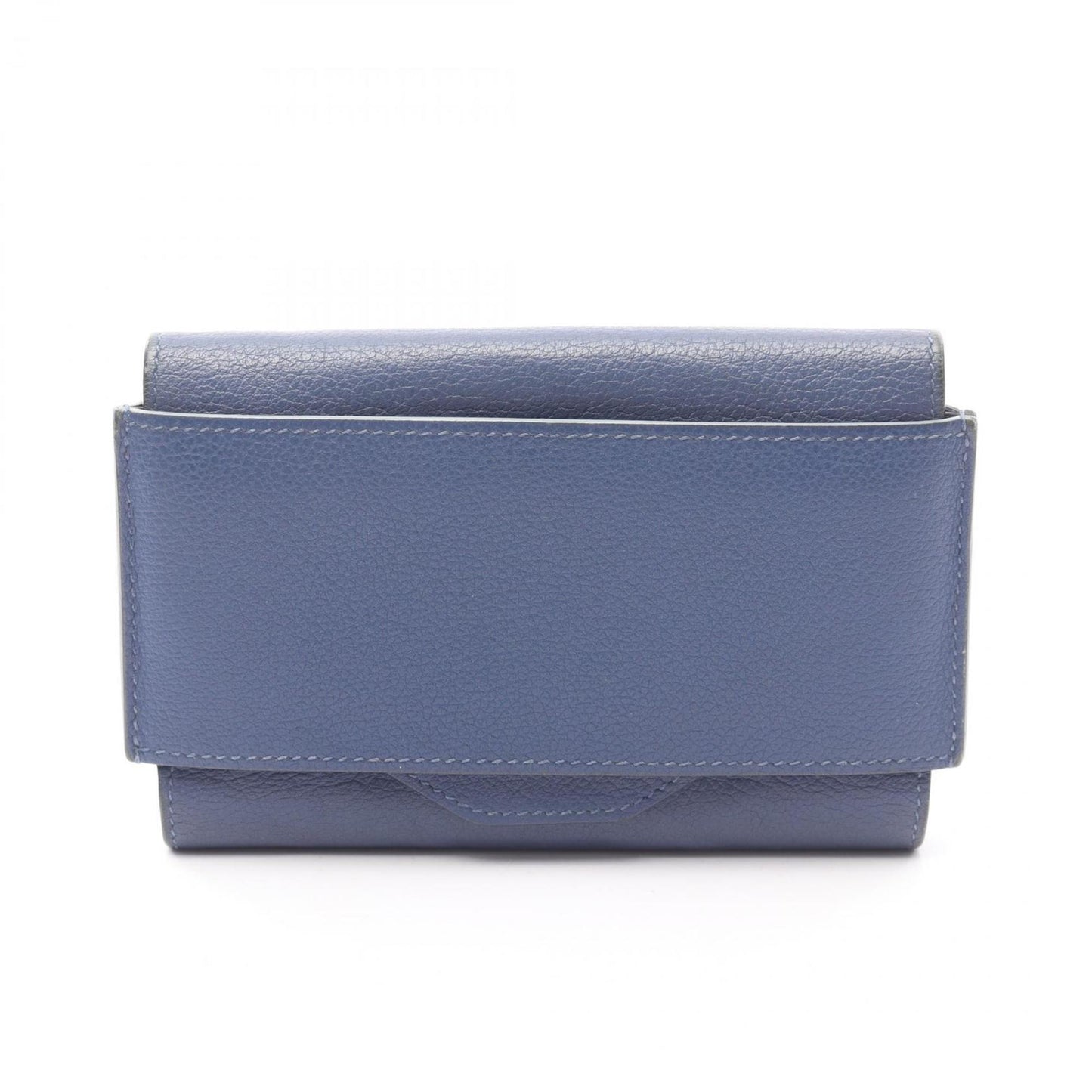 Hermès Passant, Blue, Leather, wallet
