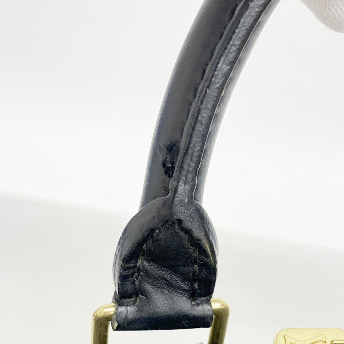 Louis Vuitton Alma, Black, Leather, handbag