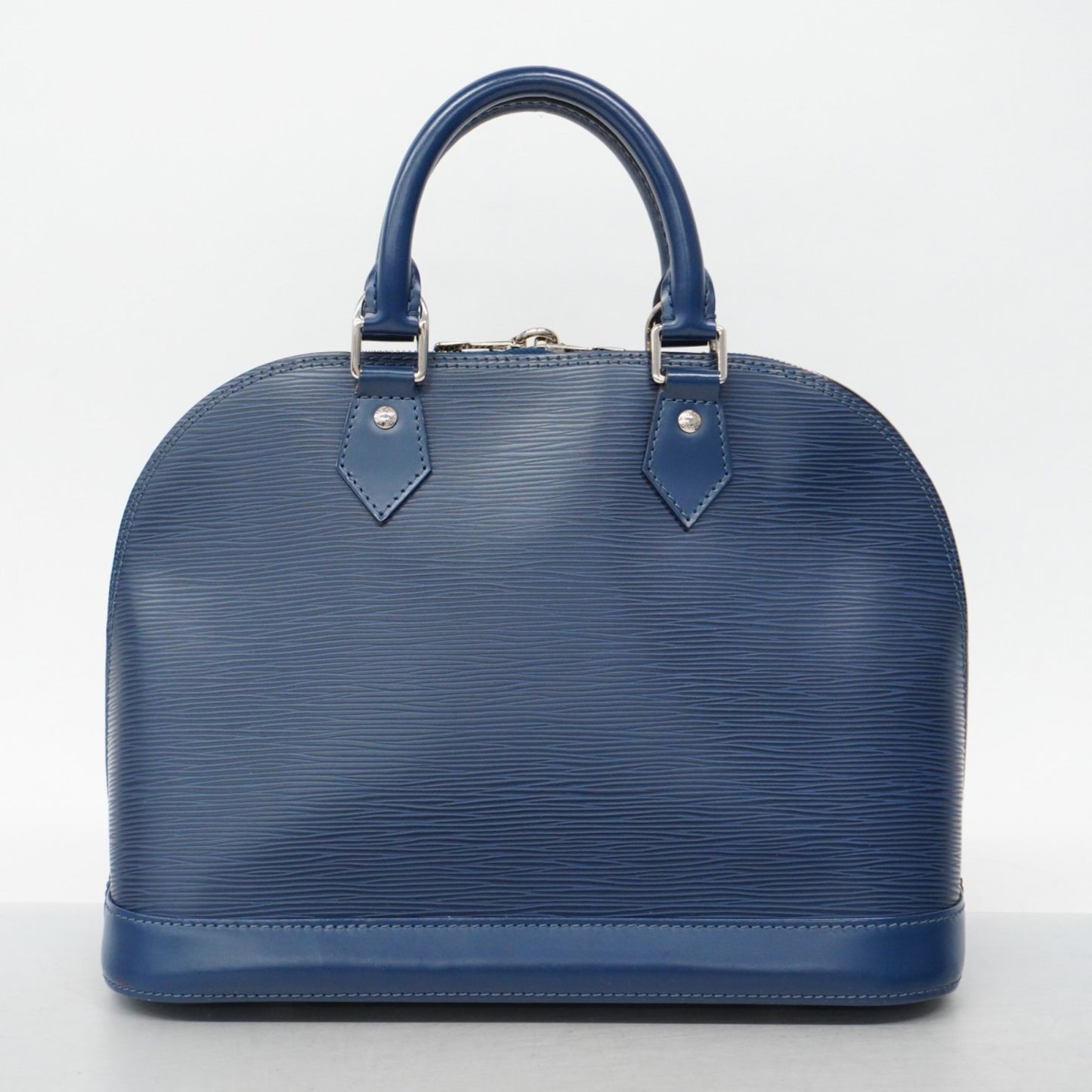 Louis Vuitton Alma, Navy, Canvas, handbag