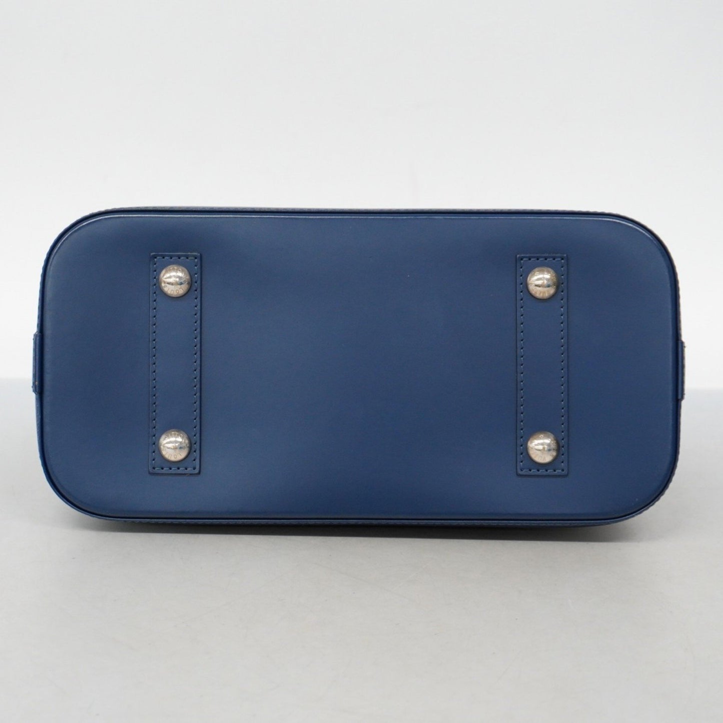 Louis Vuitton Alma, Navy, Canvas, handbag