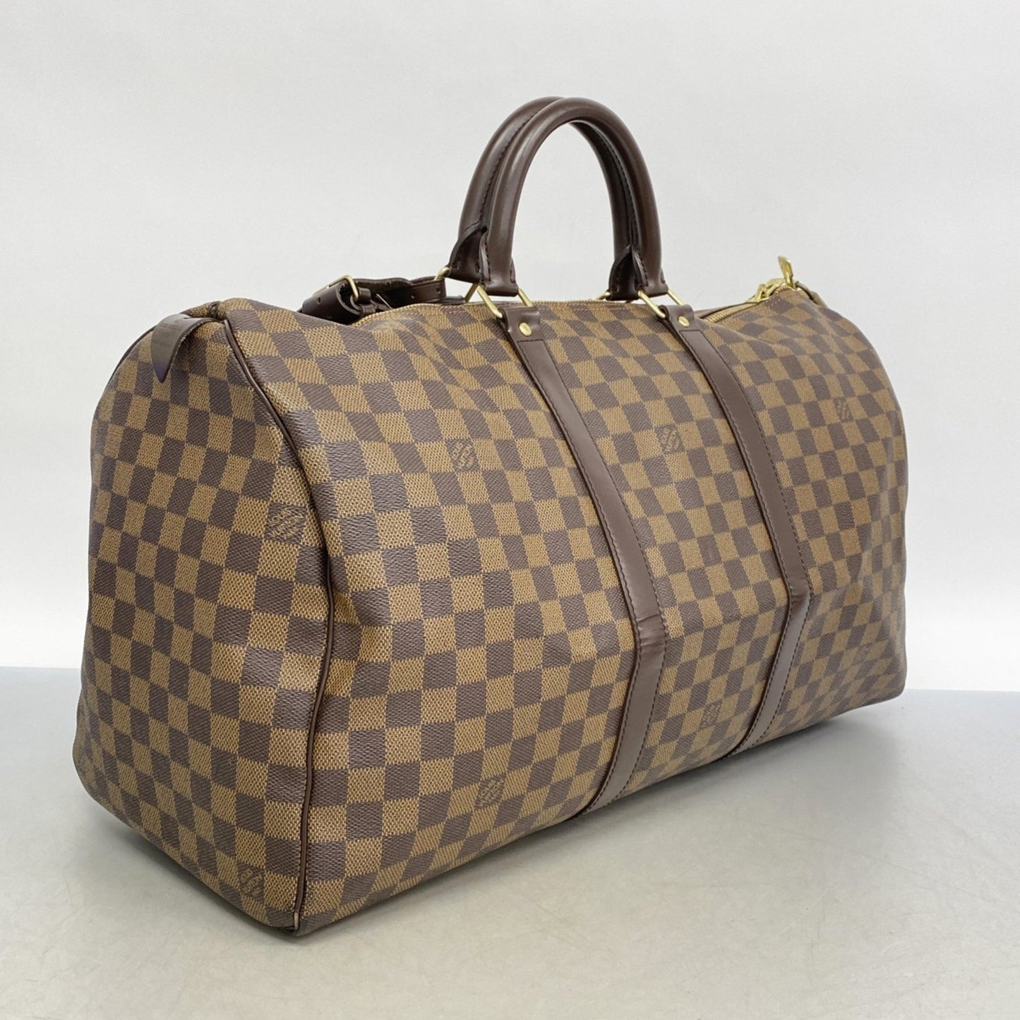 Louis Vuitton Keepall 50, Brown, Canvas, travel