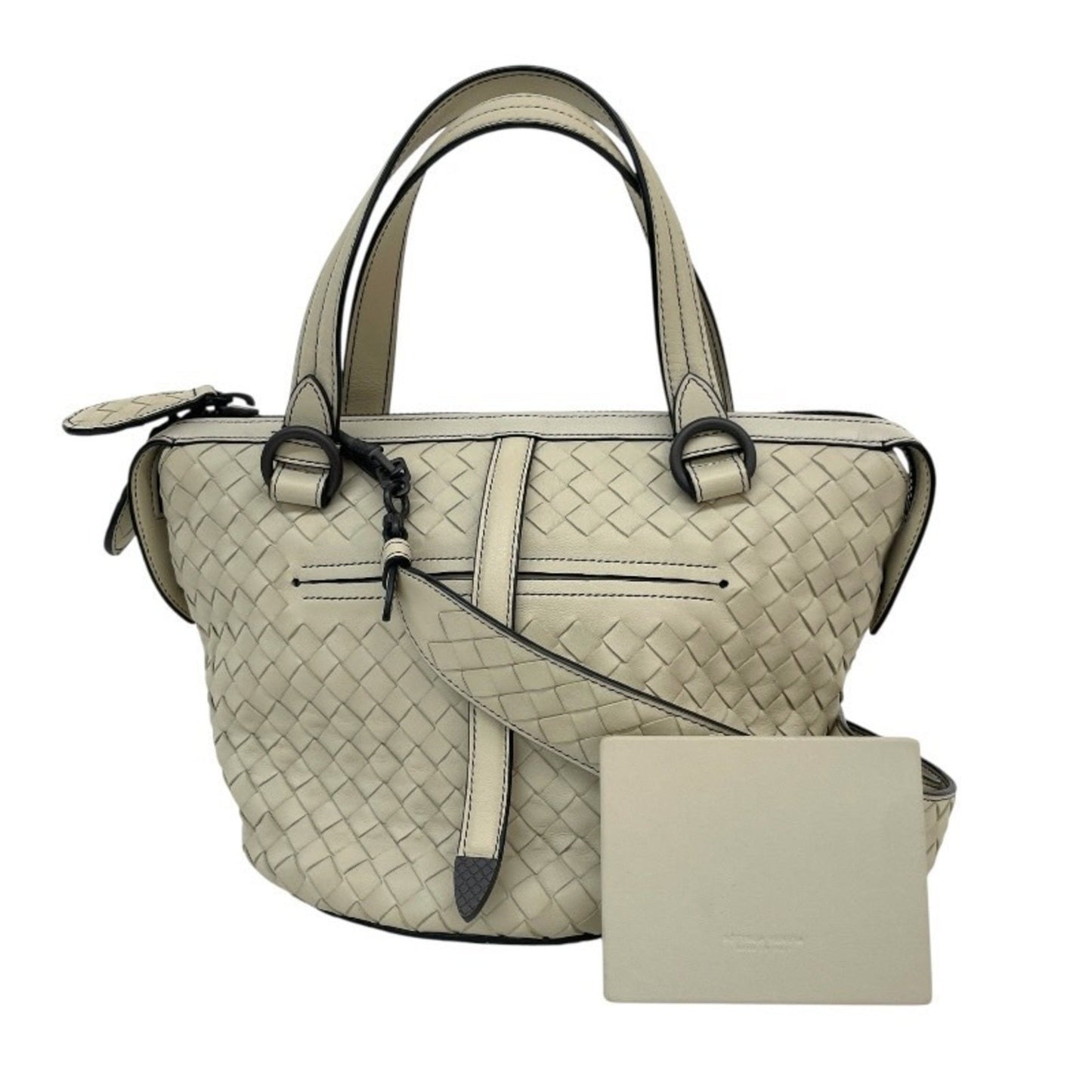 Bottega Veneta Tambouras, White, Leather, handbag