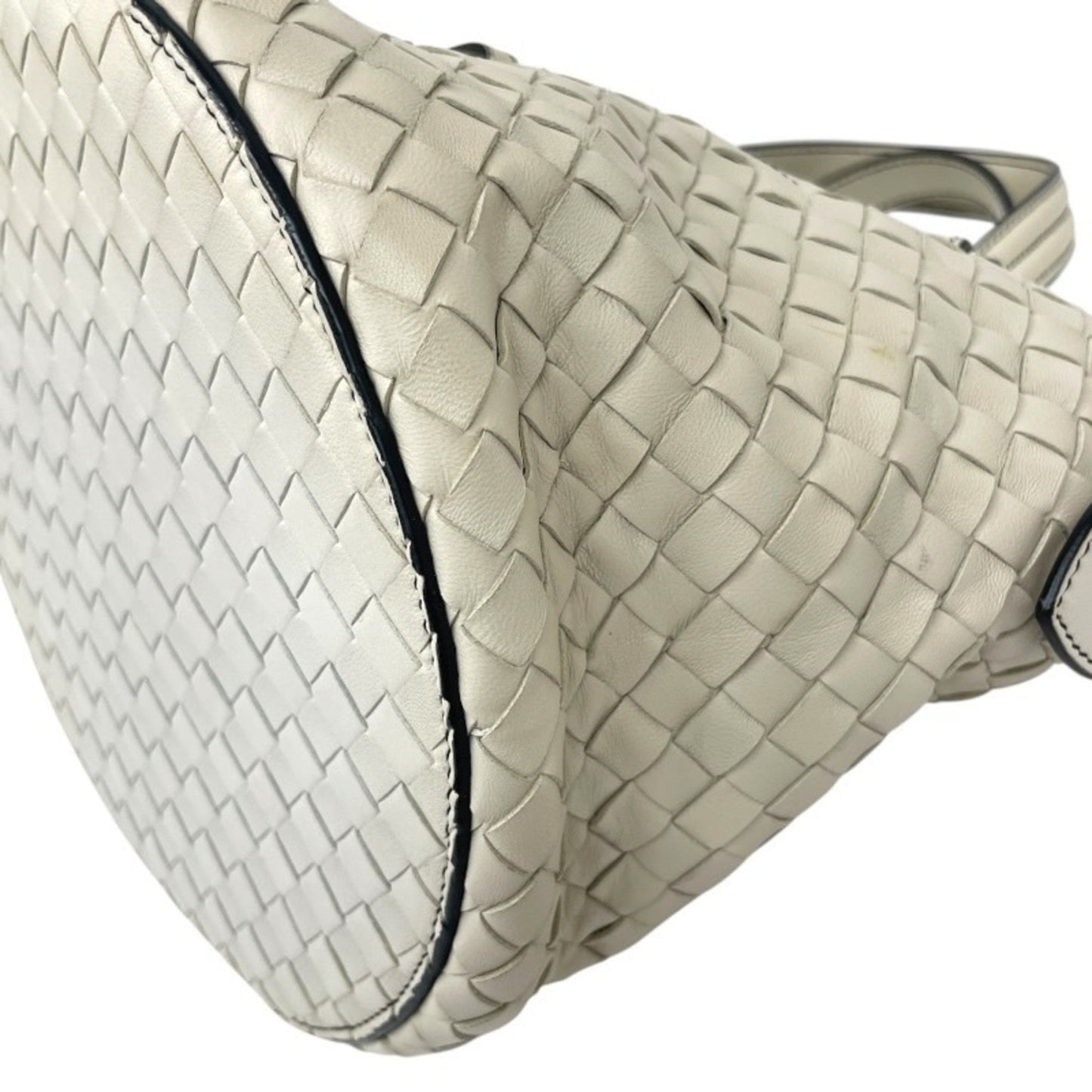 Bottega Veneta Tambouras, White, Leather, handbag