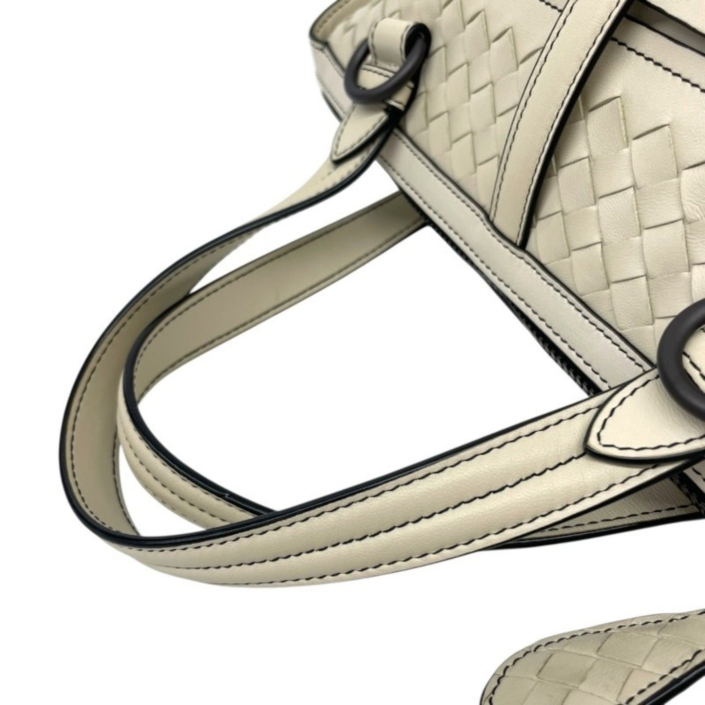 Bottega Veneta Tambouras, White, Leather, handbag