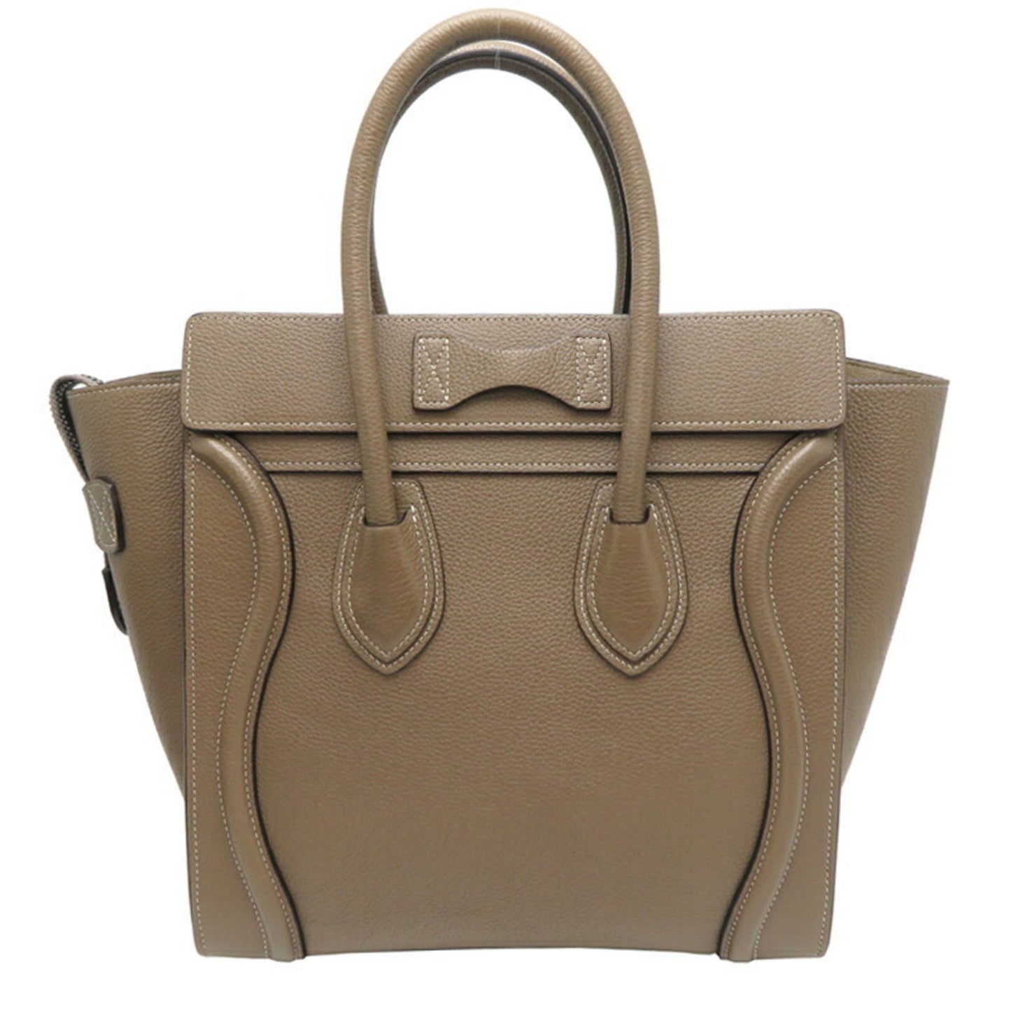 Céline Luggage, Grey, Leather, handbag