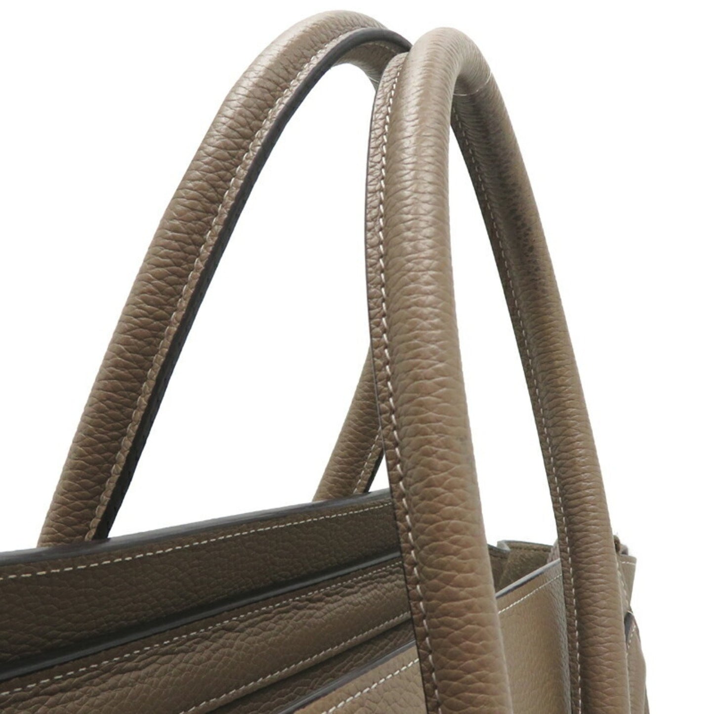 Céline Luggage, Grey, Leather, handbag