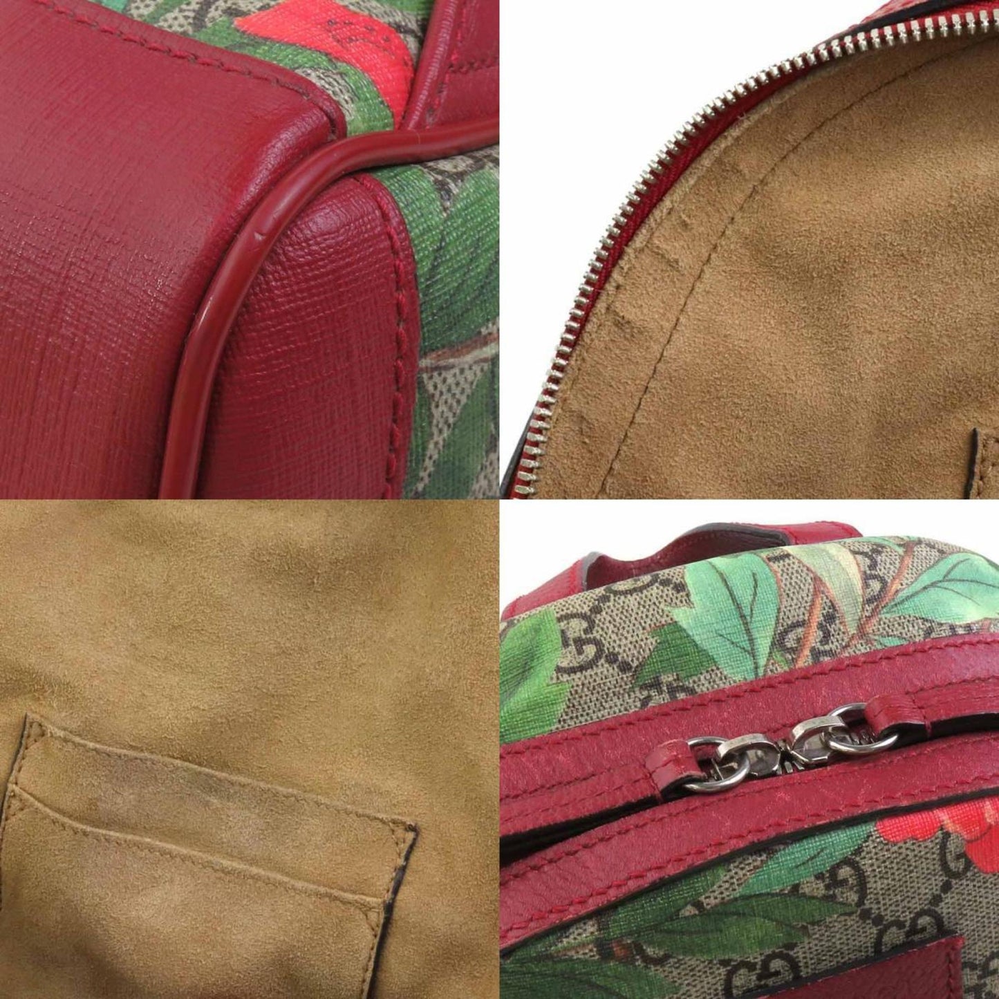 Gucci GG canvas, Beige, "CANVAS, LEATHER", backpack