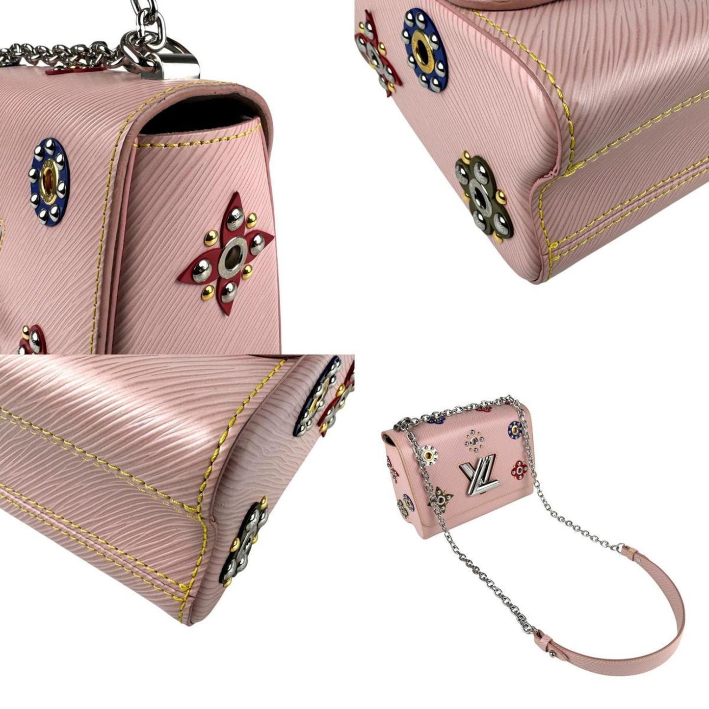 Louis Vuitton Twist, Pink, Leather, shoulder