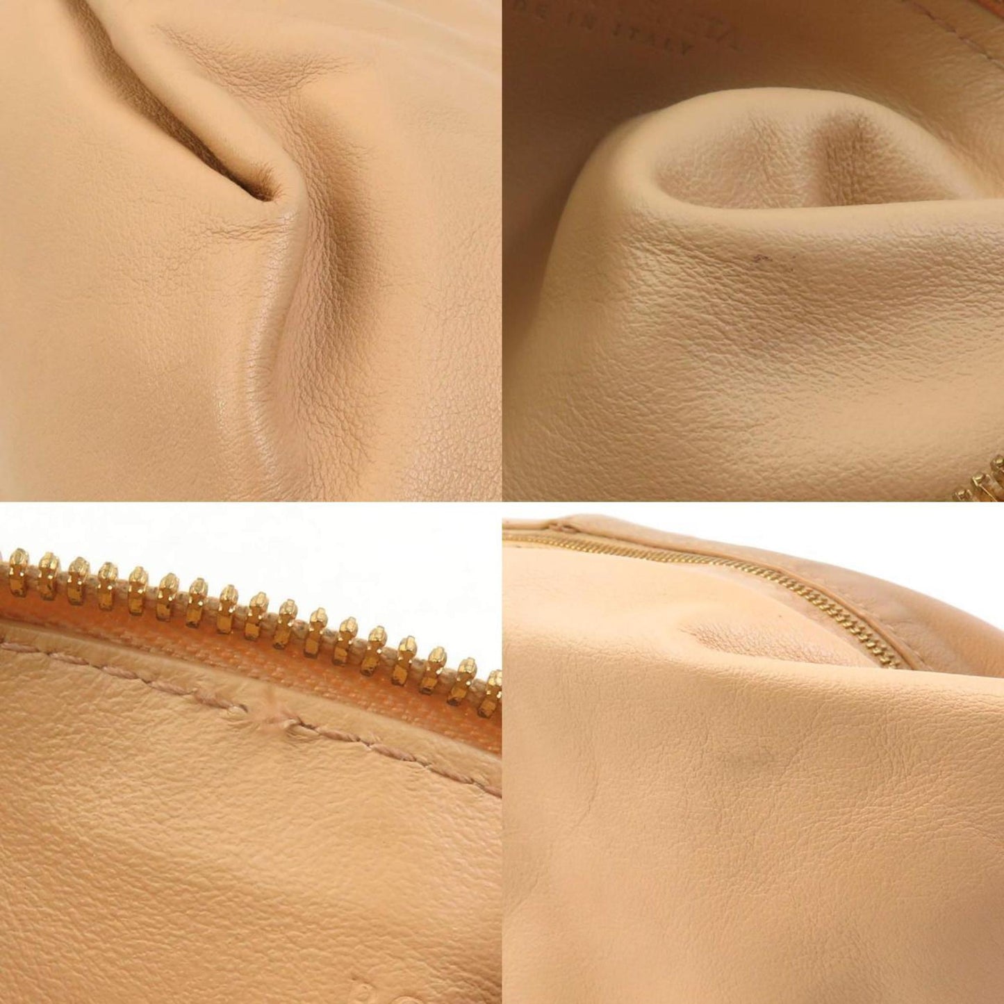 Bottega Veneta Double knot, Beige, Leather, handbag