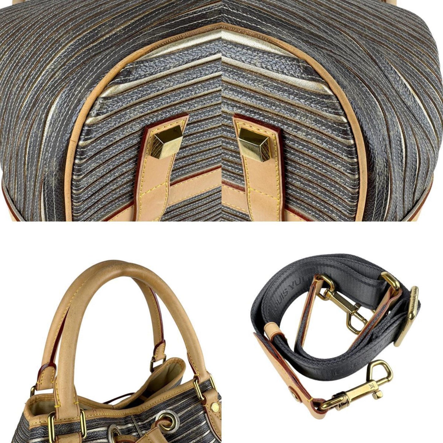 Louis Vuitton Eden, Brown, Canvas, handbag