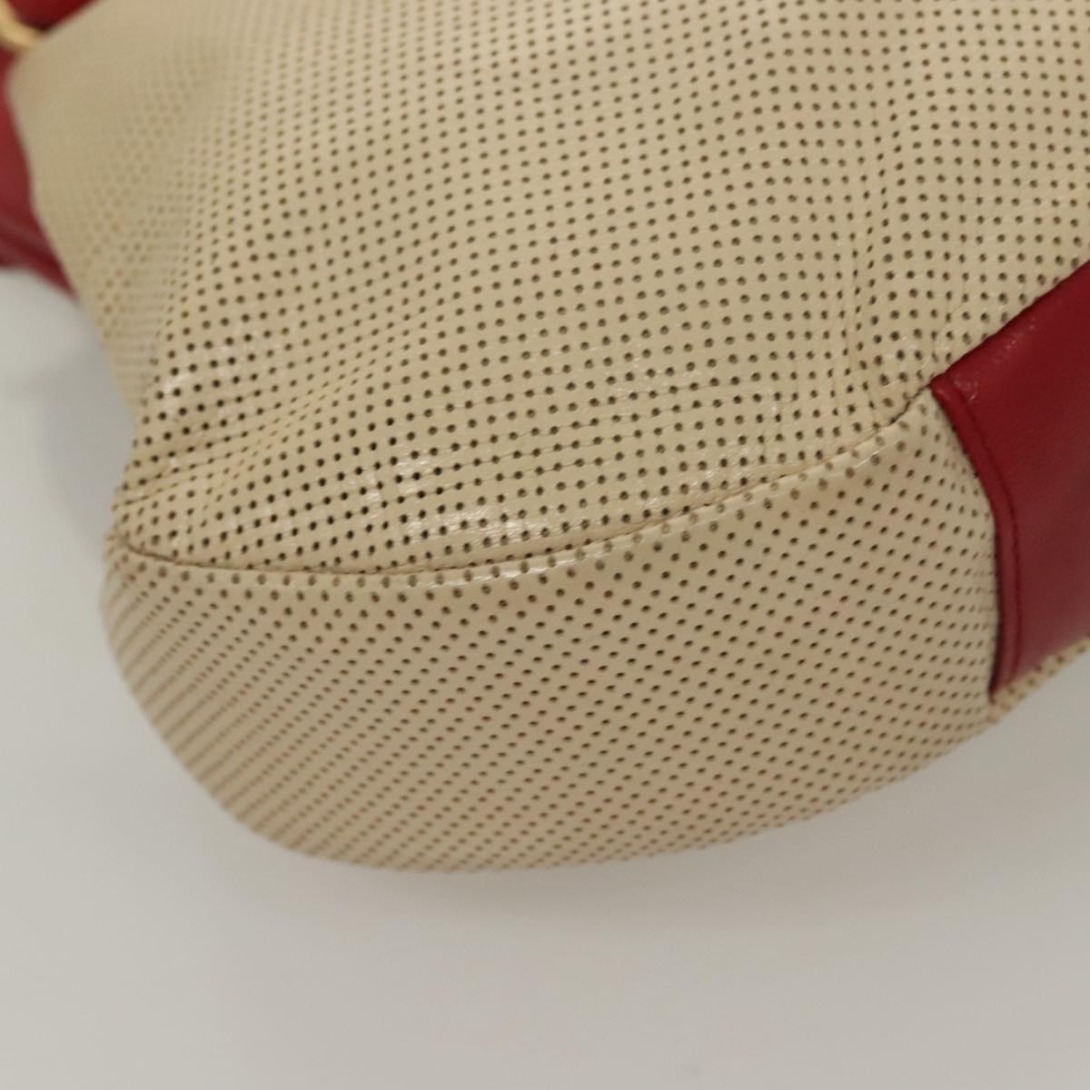Chanel, Beige, Leather, shoulder