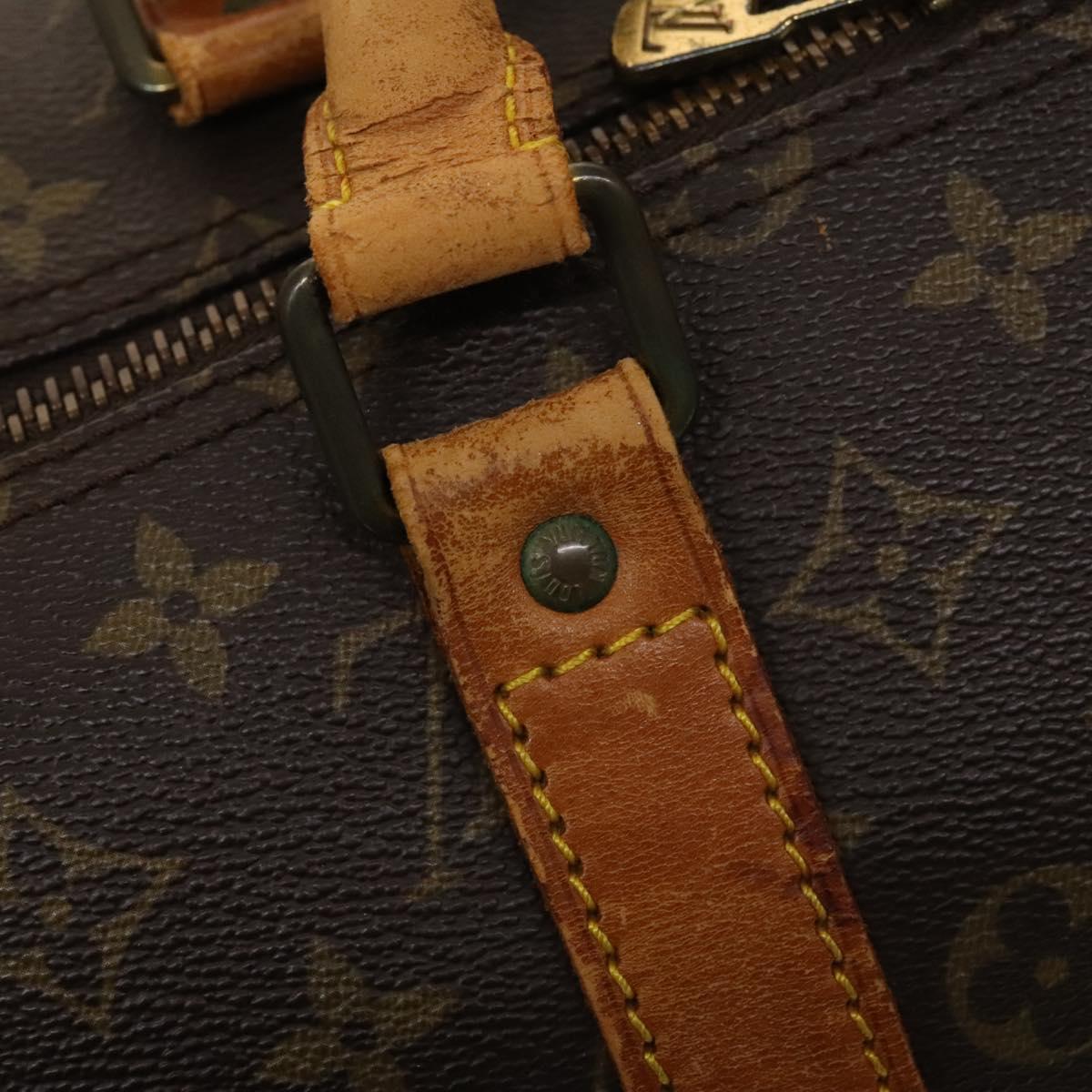 Louis Vuitton Keepall 55, Brown, Canvas, travel