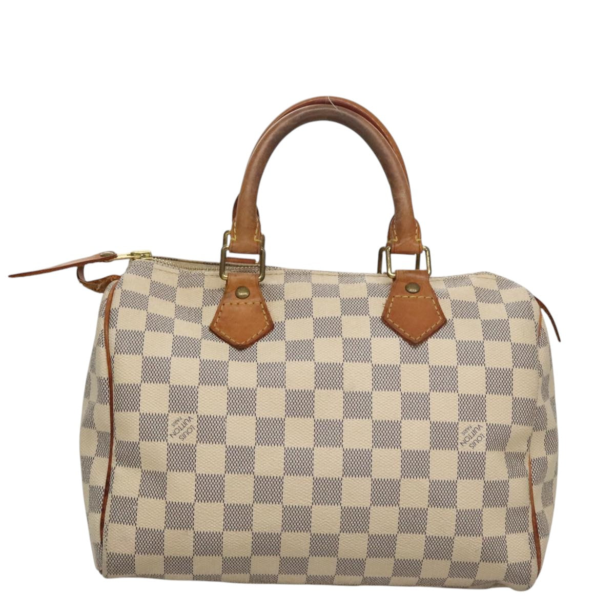 Louis Vuitton Speedy 25, White, Canvas, handbag