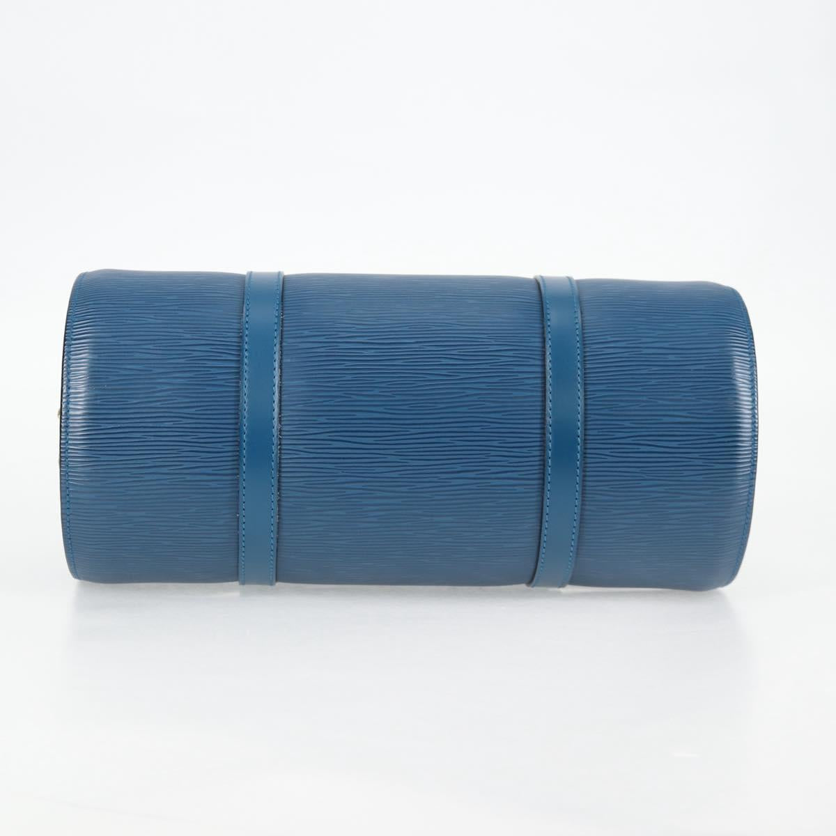Louis Vuitton Soufflot, Blue, Leather, handbag