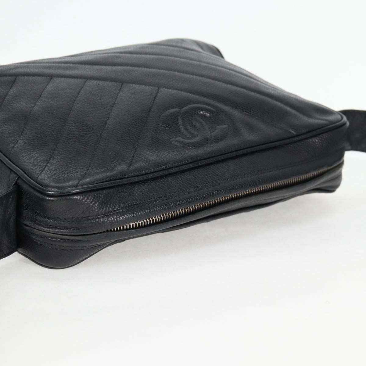 Chanel Camera, Black, Leather, shoulder