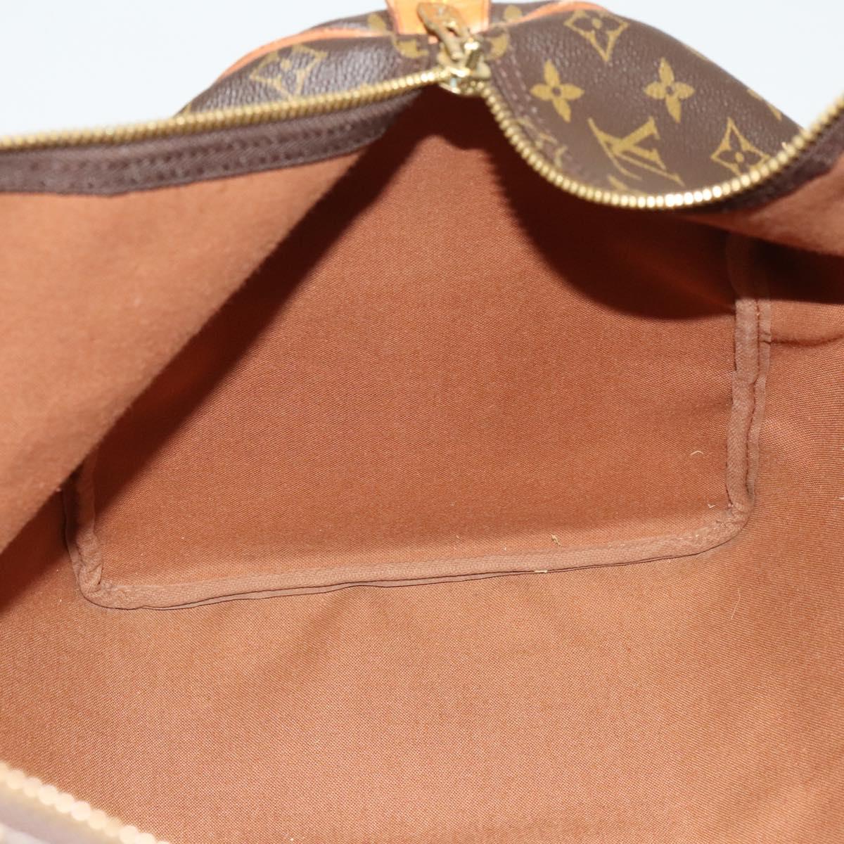 Louis Vuitton Keepall 55, Brown, Canvas, travel