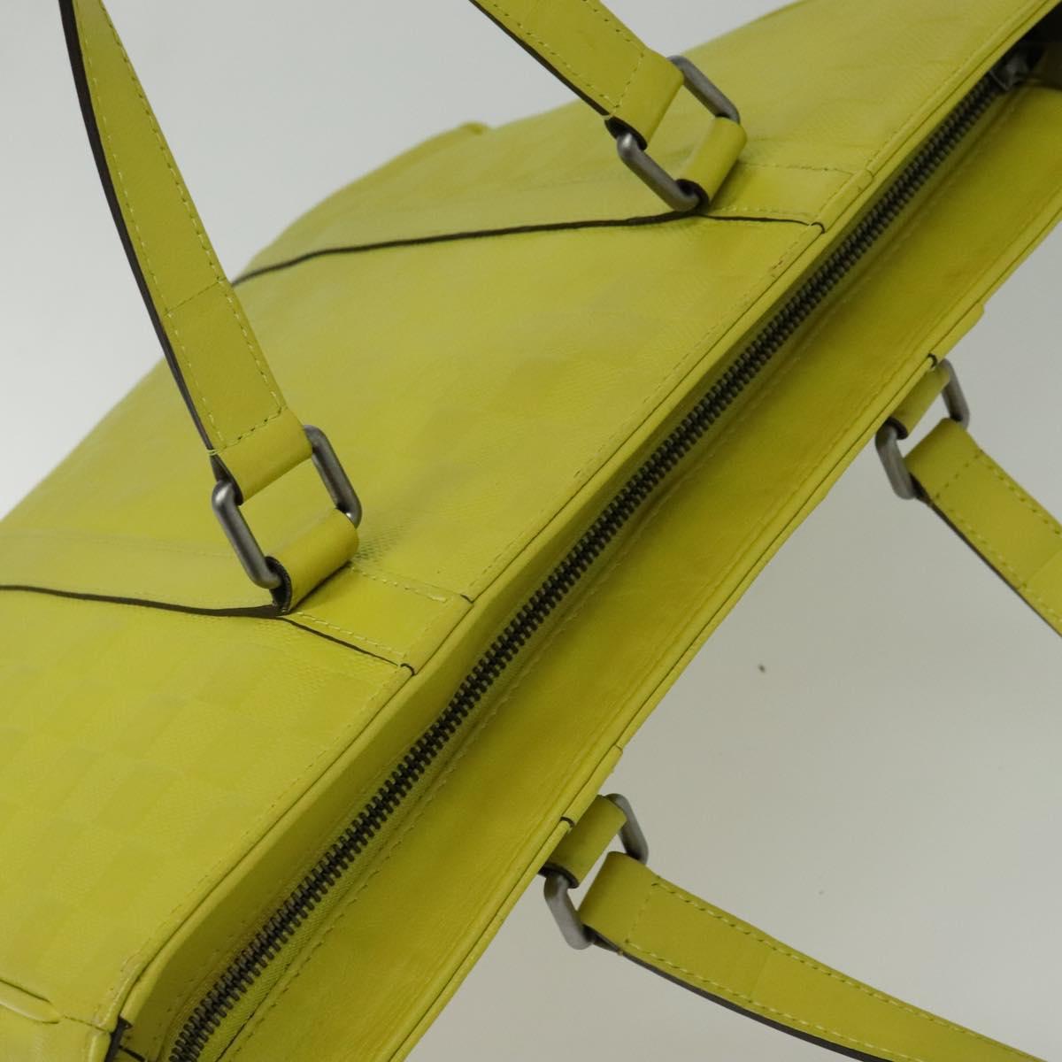 Louis Vuitton Tadao, Yellow, Leather, handbag