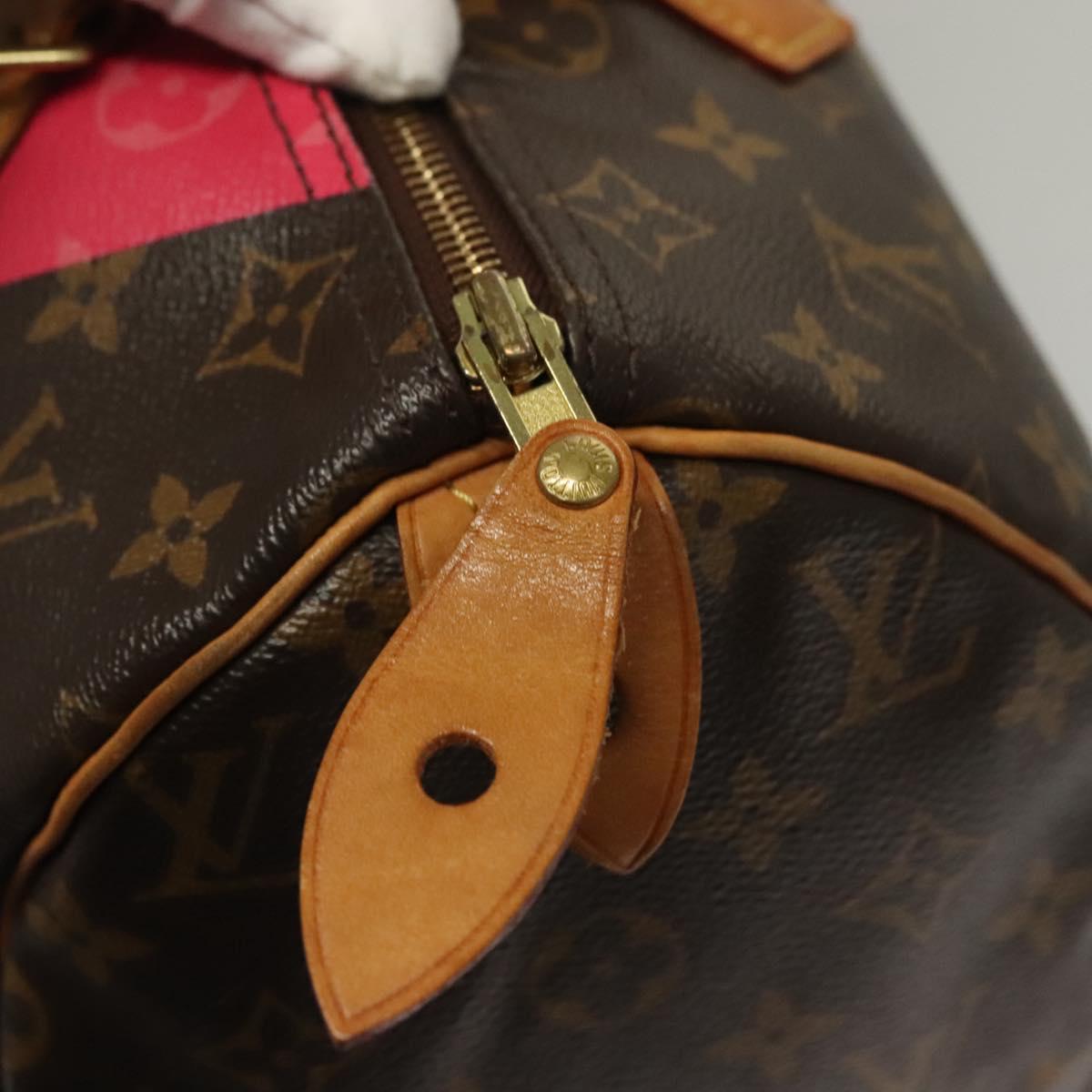 Louis Vuitton Speedy 30, Brown, Canvas, handbag