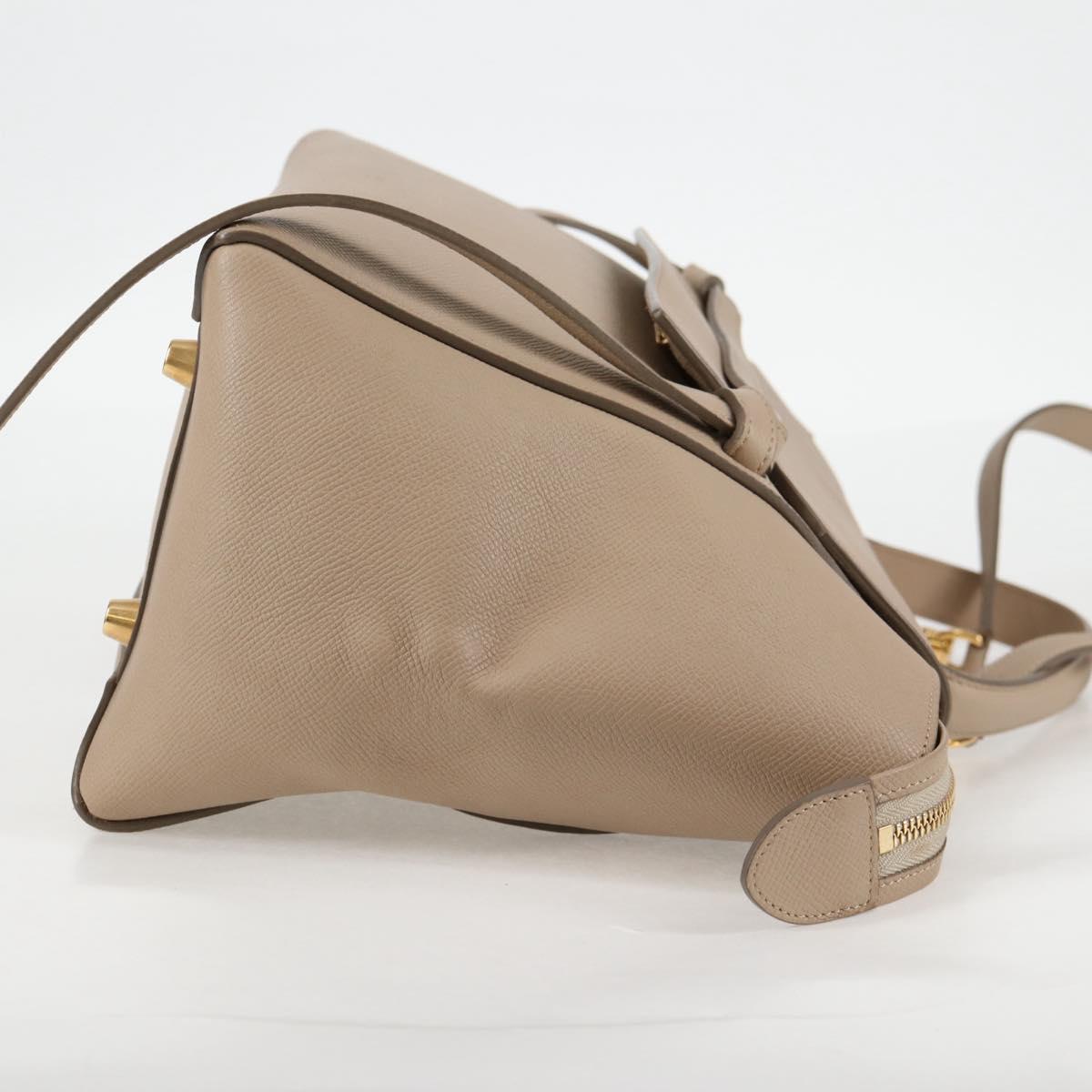 Céline Belt, Beige, Leather, handbag