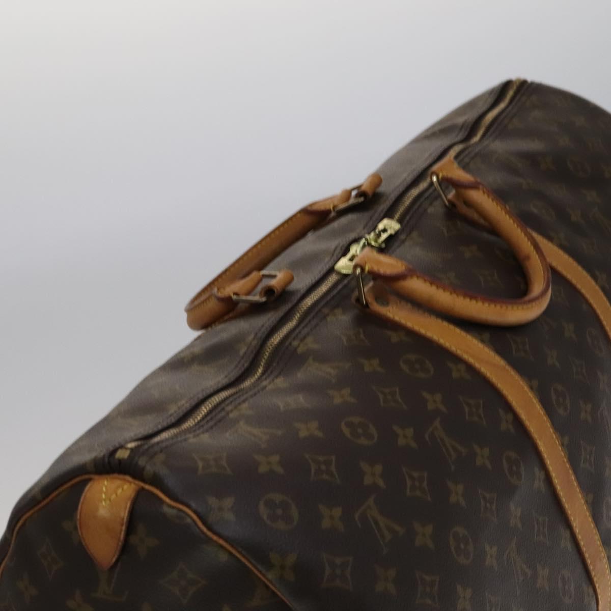 Louis Vuitton Keepall 60, Brown, Canvas, travel