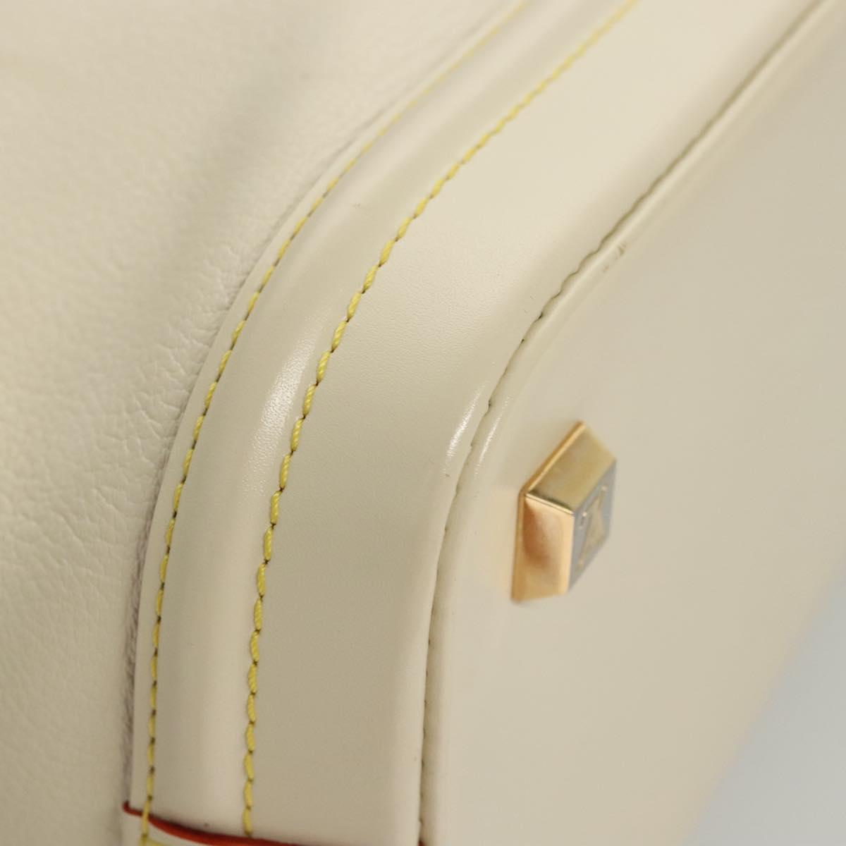 Louis Vuitton Lockit, White, Leather, handbag