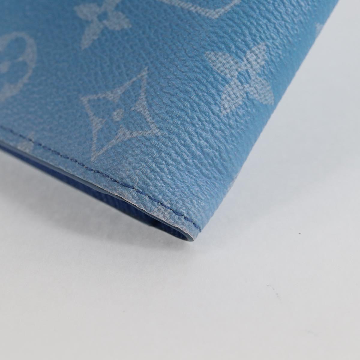 Louis Vuitton Brazza, Blue, Canvas, wallet