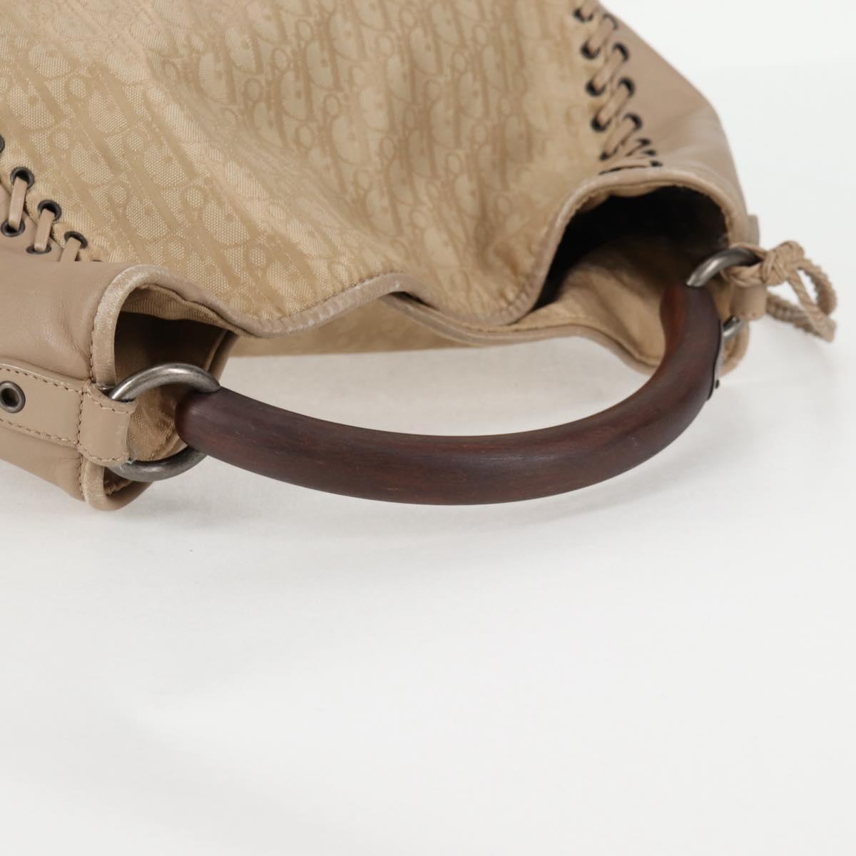 Dior Trotter, Beige, Canvas, handbag