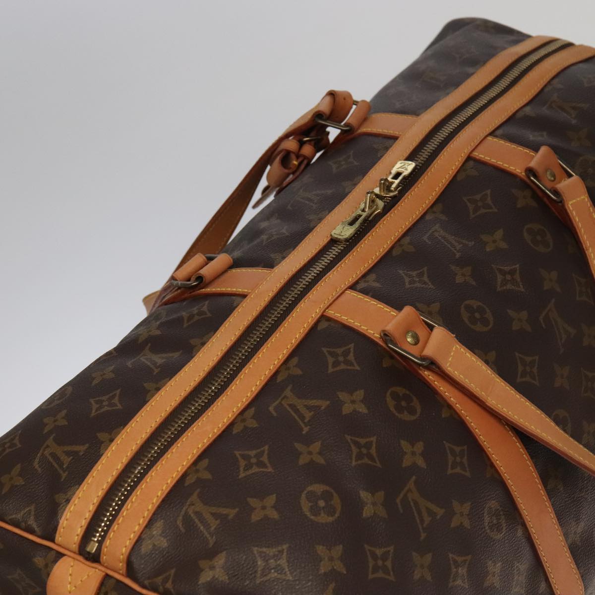 Louis Vuitton Sac Souple, Brown, Canvas, travel