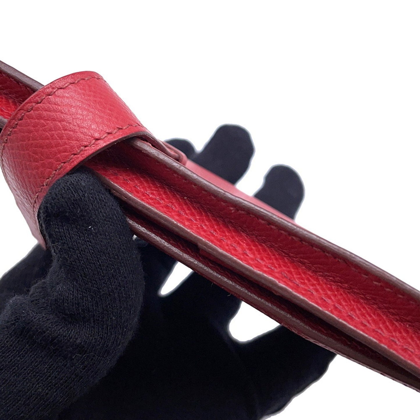 Hermès Béarn, Red, Leather, wallet