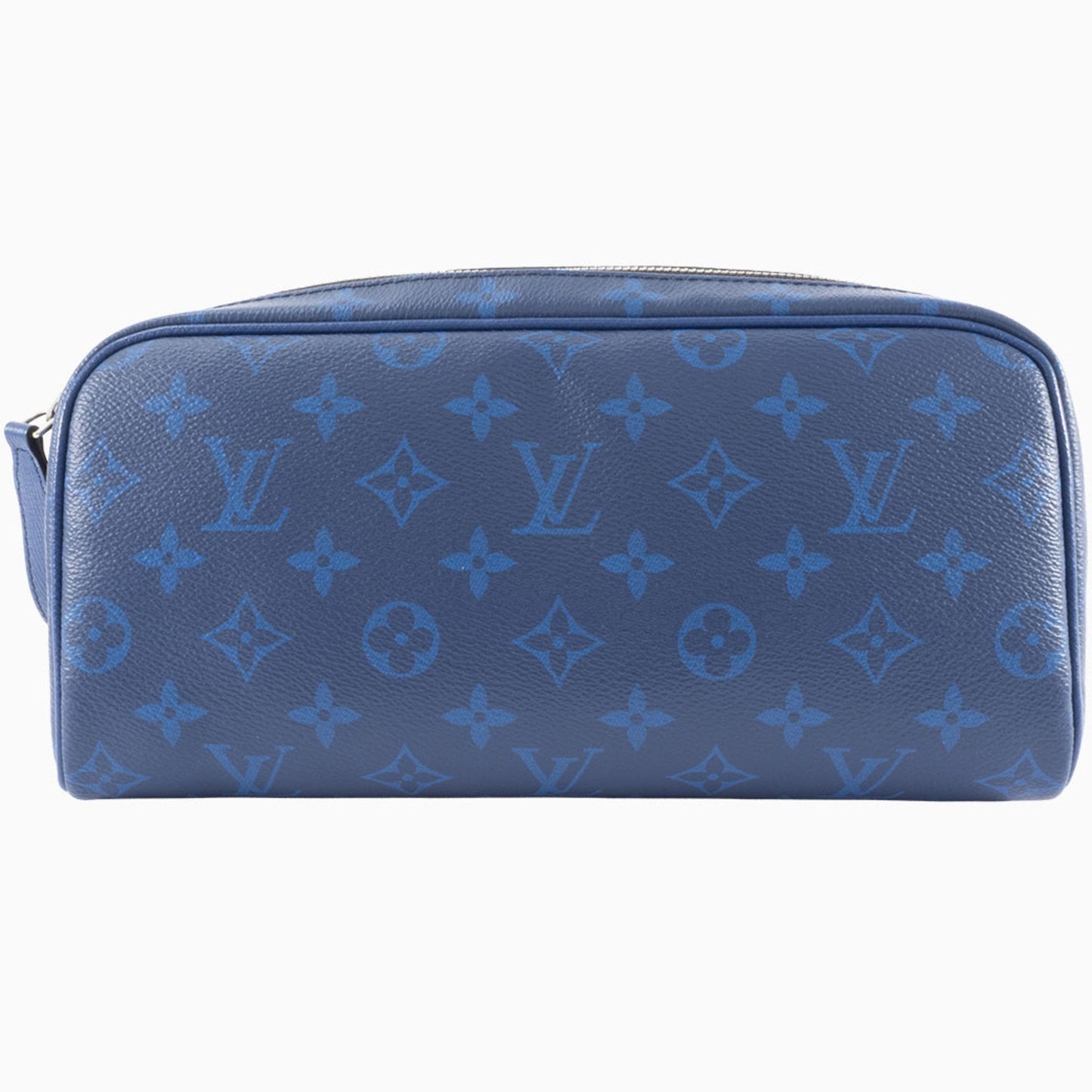 Louis Vuitton Dopp Kit, Blue, Canvas, clutch