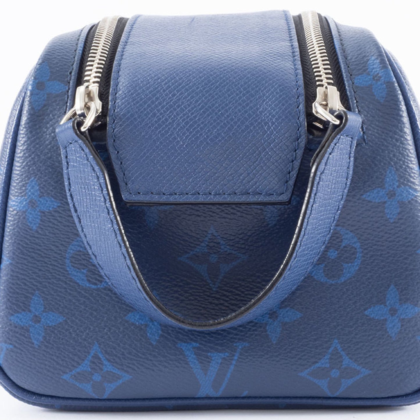 Louis Vuitton Dopp Kit, Blue, Canvas, clutch