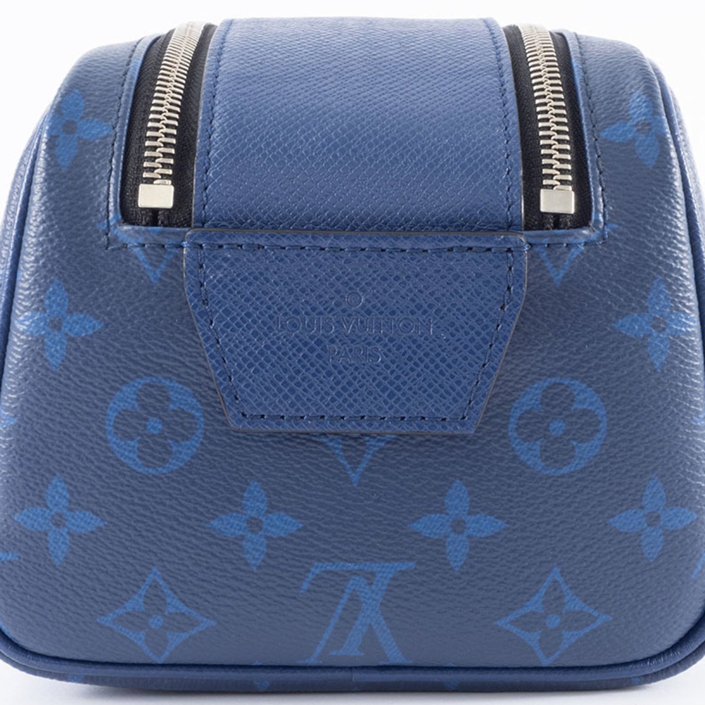 Louis Vuitton Dopp Kit, Blue, Canvas, clutch