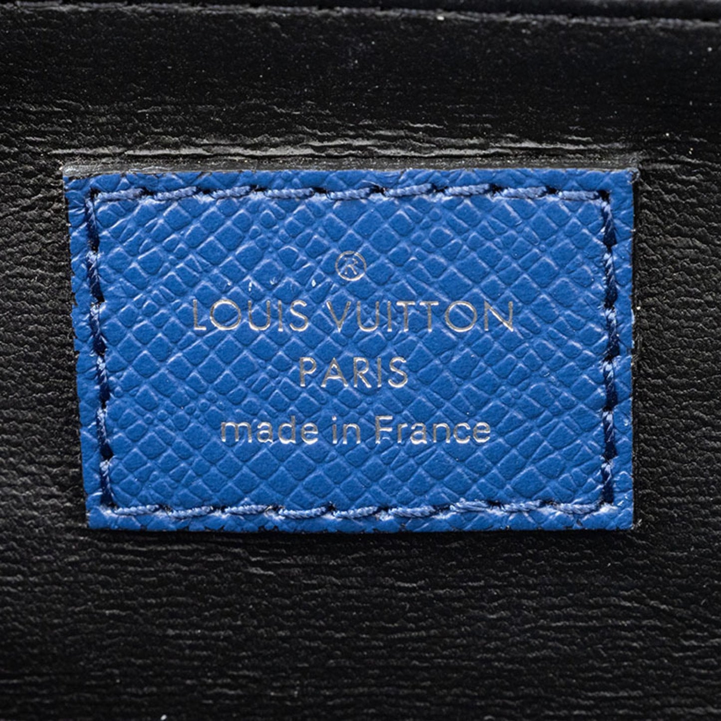Louis Vuitton Dopp Kit, Blue, Canvas, clutch