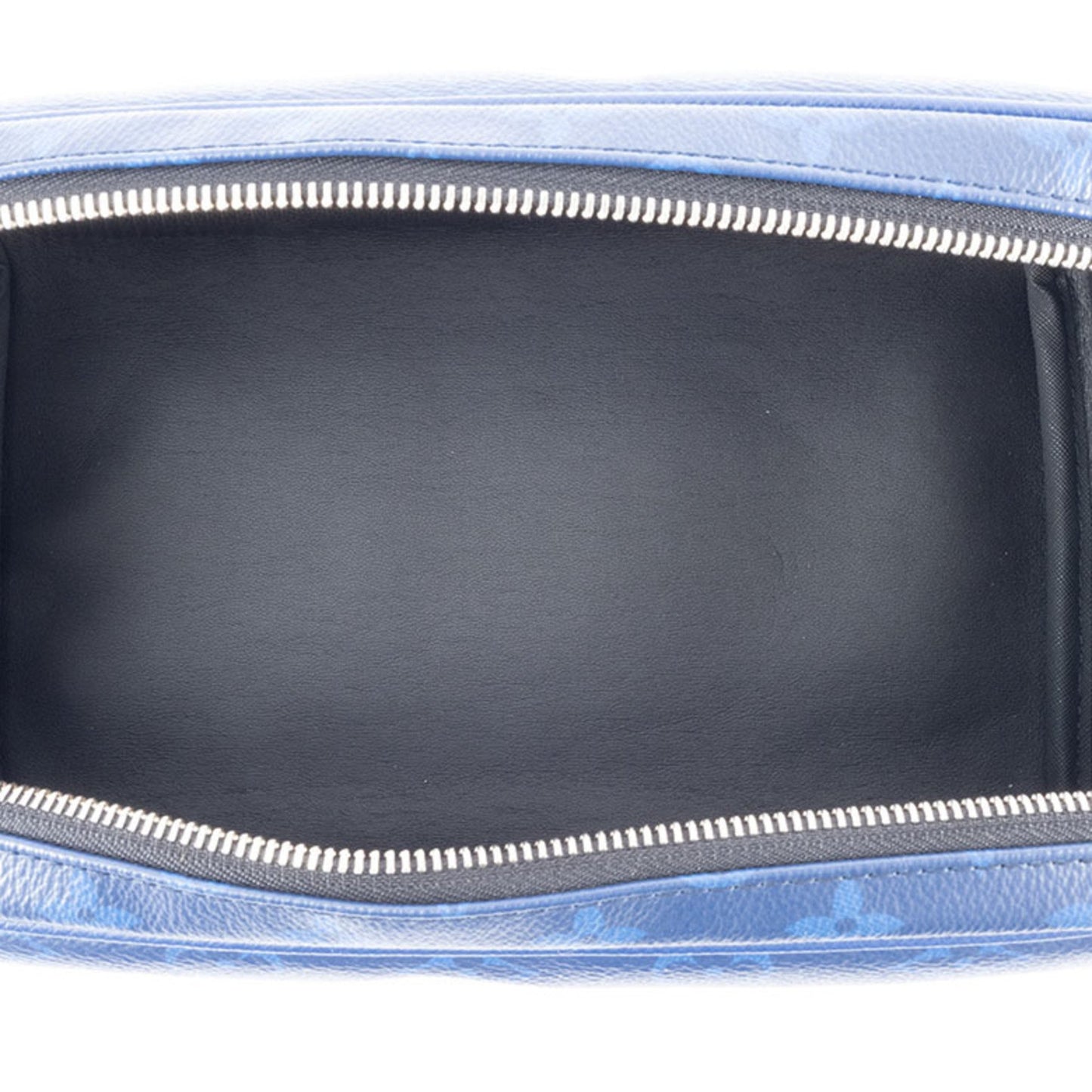 Louis Vuitton Dopp Kit, Blue, Canvas, clutch