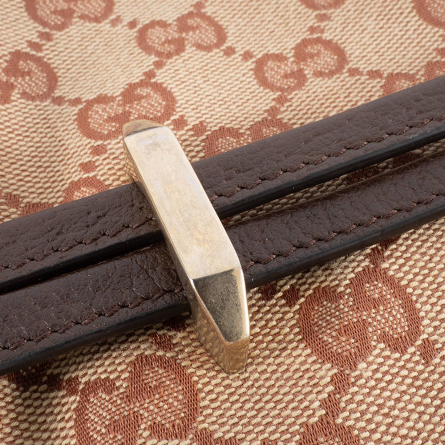 Gucci Horsebit, "BEIGE, BROWN", "CANVAS, LEATHER", shoulder