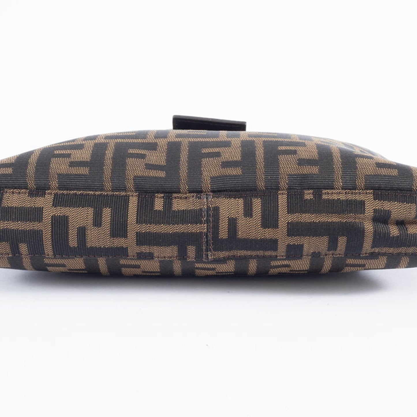 Fendi Baguette, Brown, Canvas, shoulder