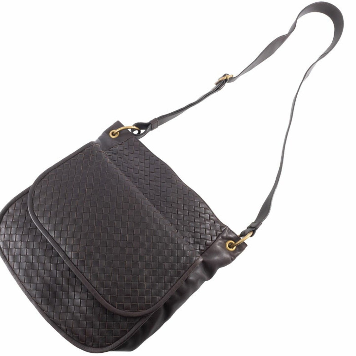 Bottega Veneta Intrecciato, Brown, Leather, shoulder