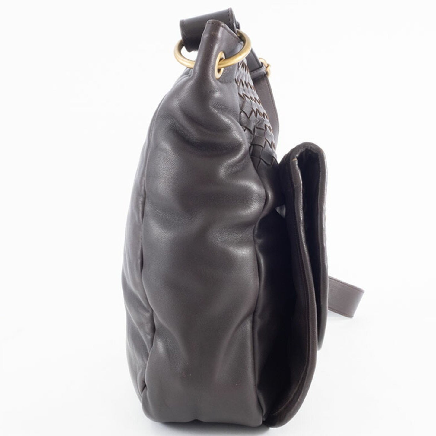 Bottega Veneta Intrecciato, Brown, Leather, shoulder